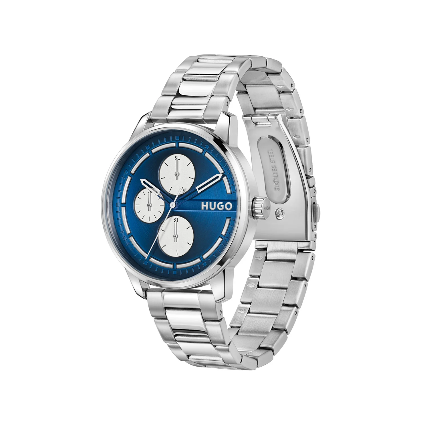 Hugo Boss HUGO #STAMP MULTI Blauw Heren Horloge 2002-HU1530386 - Image 3