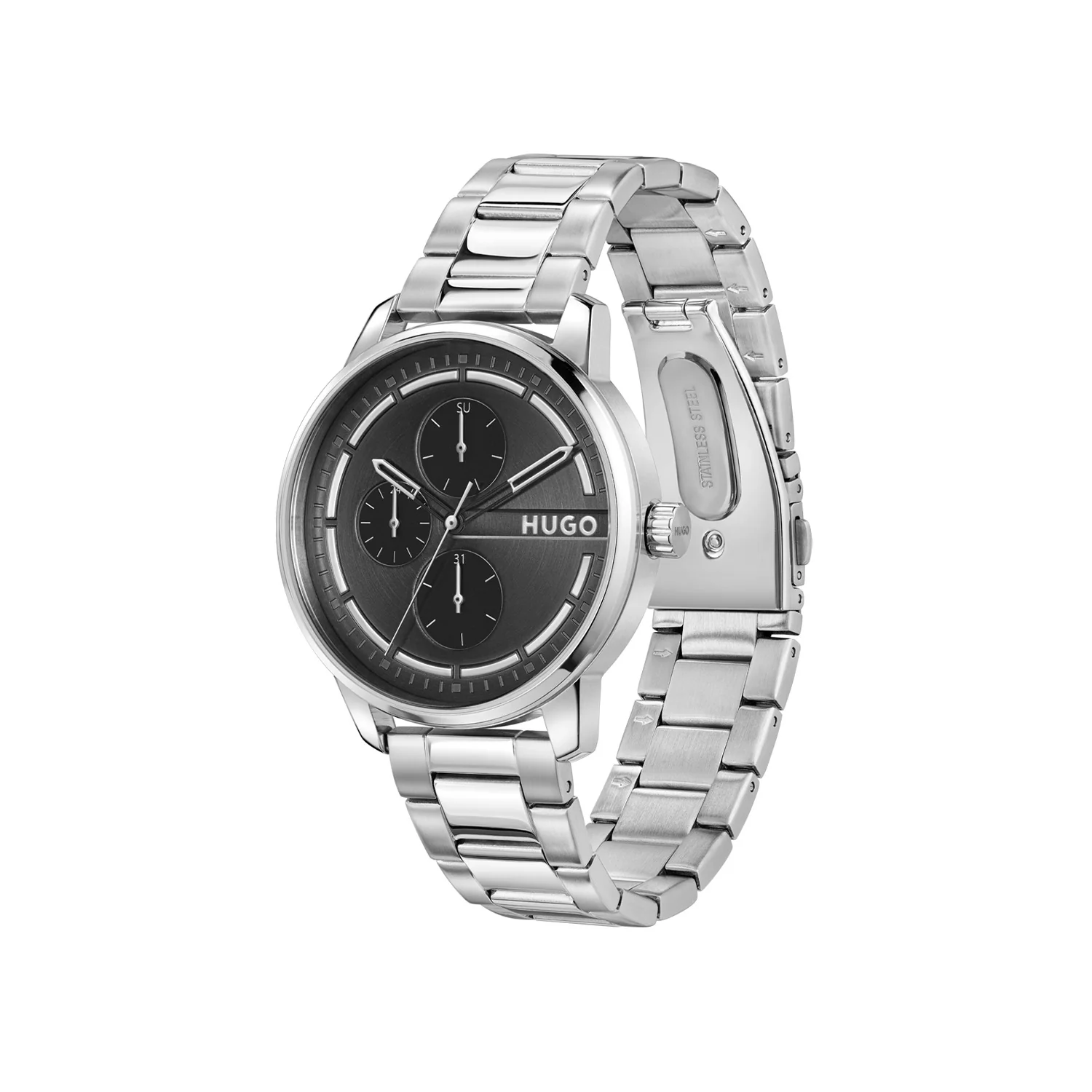 Hugo Boss HUGO #STAMP MULTI Zwart Heren Horloge 2002-HU1530368 - Image 3