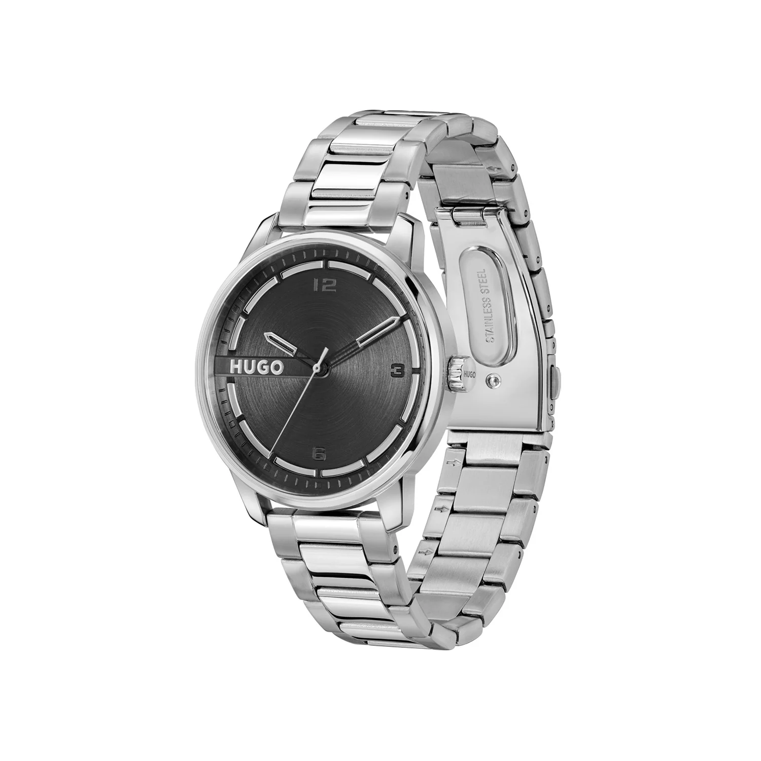 Hugo Boss HUGO #STAMP Zwart Heren Horloge 2002-HU1530364 - Image 2