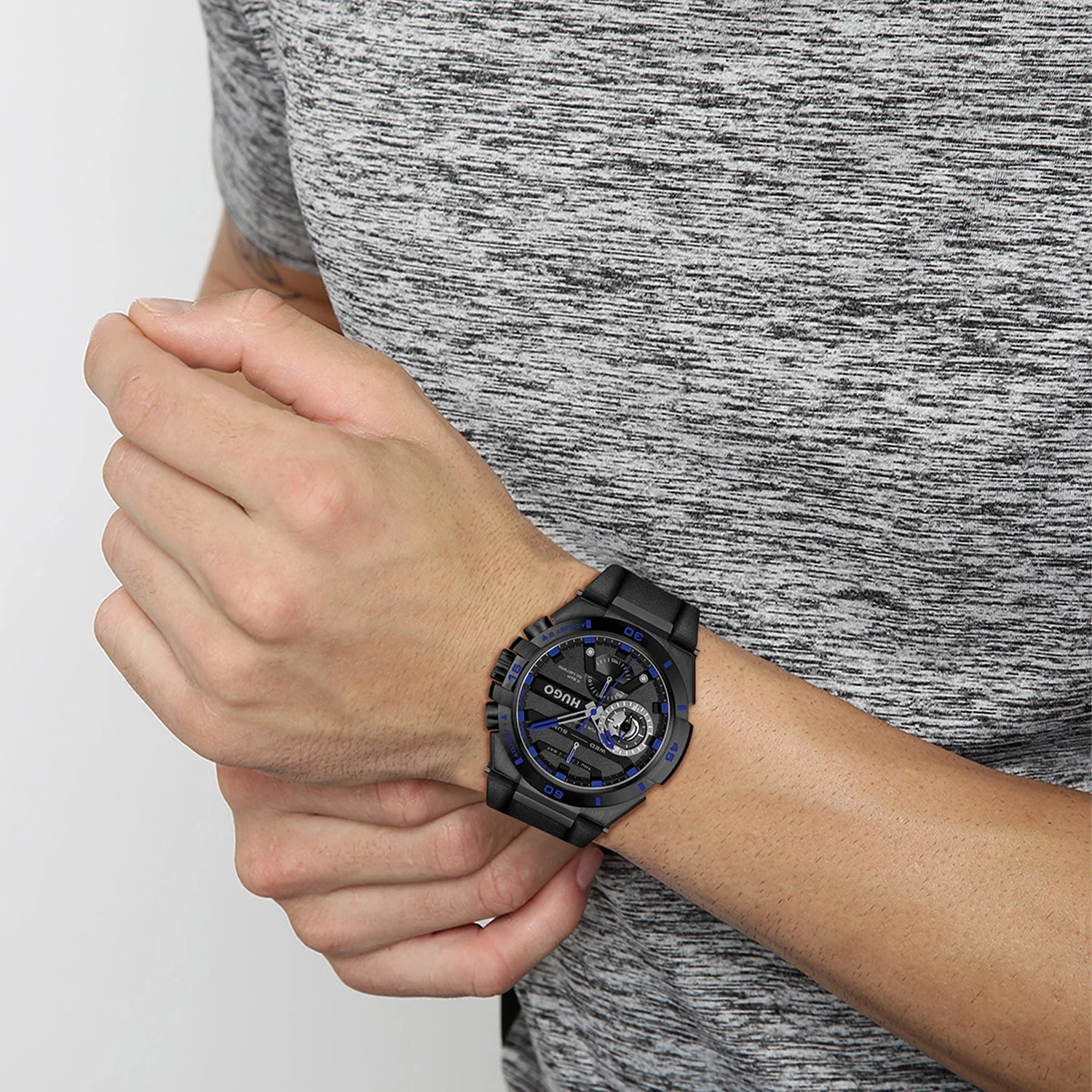 Hugo Boss HUGO #WILD Zwart Heren Horloge 2002-HU1530341 - Image 2