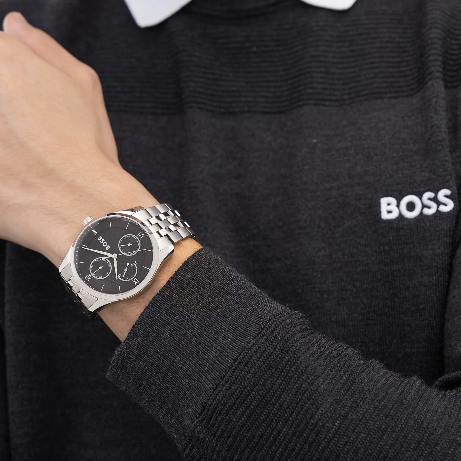 Hugo Boss Principle Master Silver Men's Watch HB1514274 - Image 3