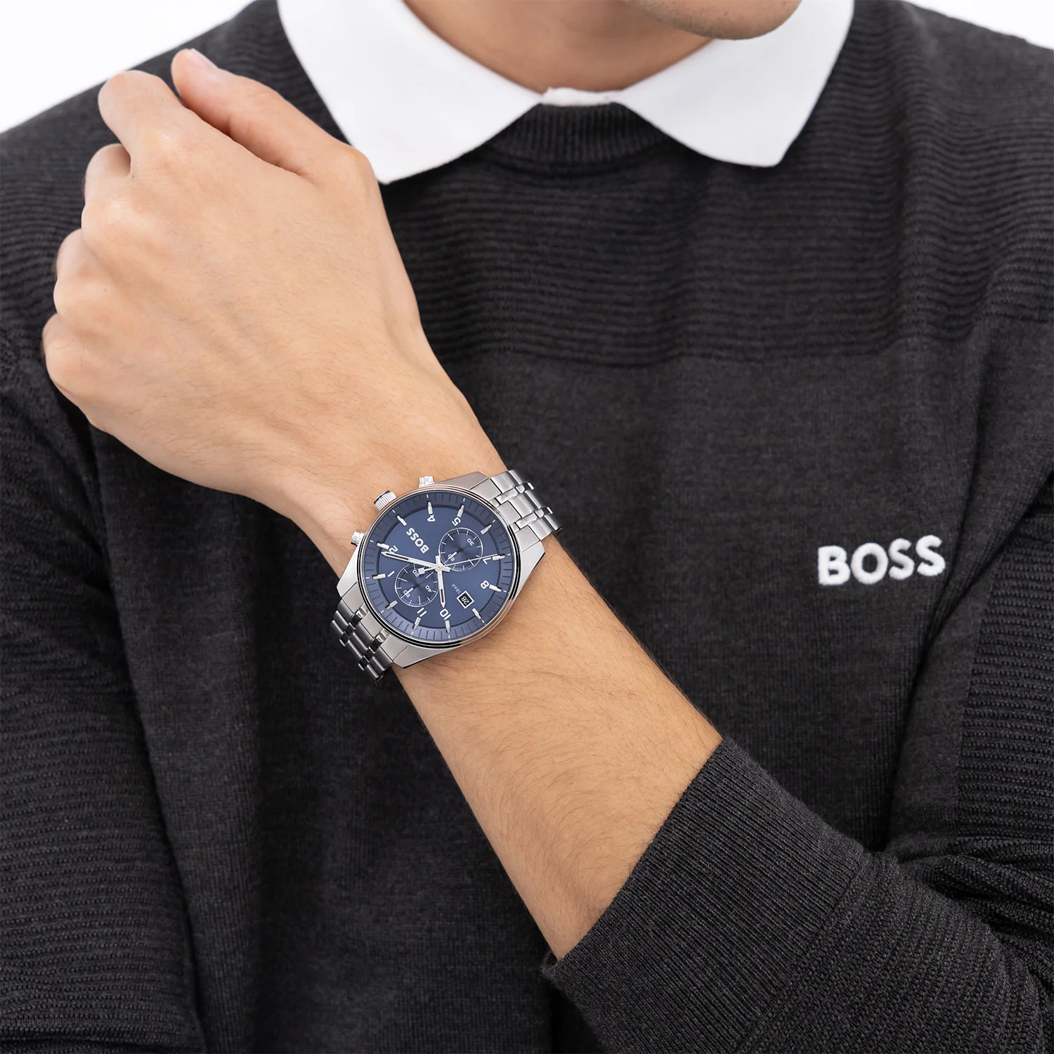 Hugo Boss Skytraveller Silver Men's Watch HB1514216 - Image 3