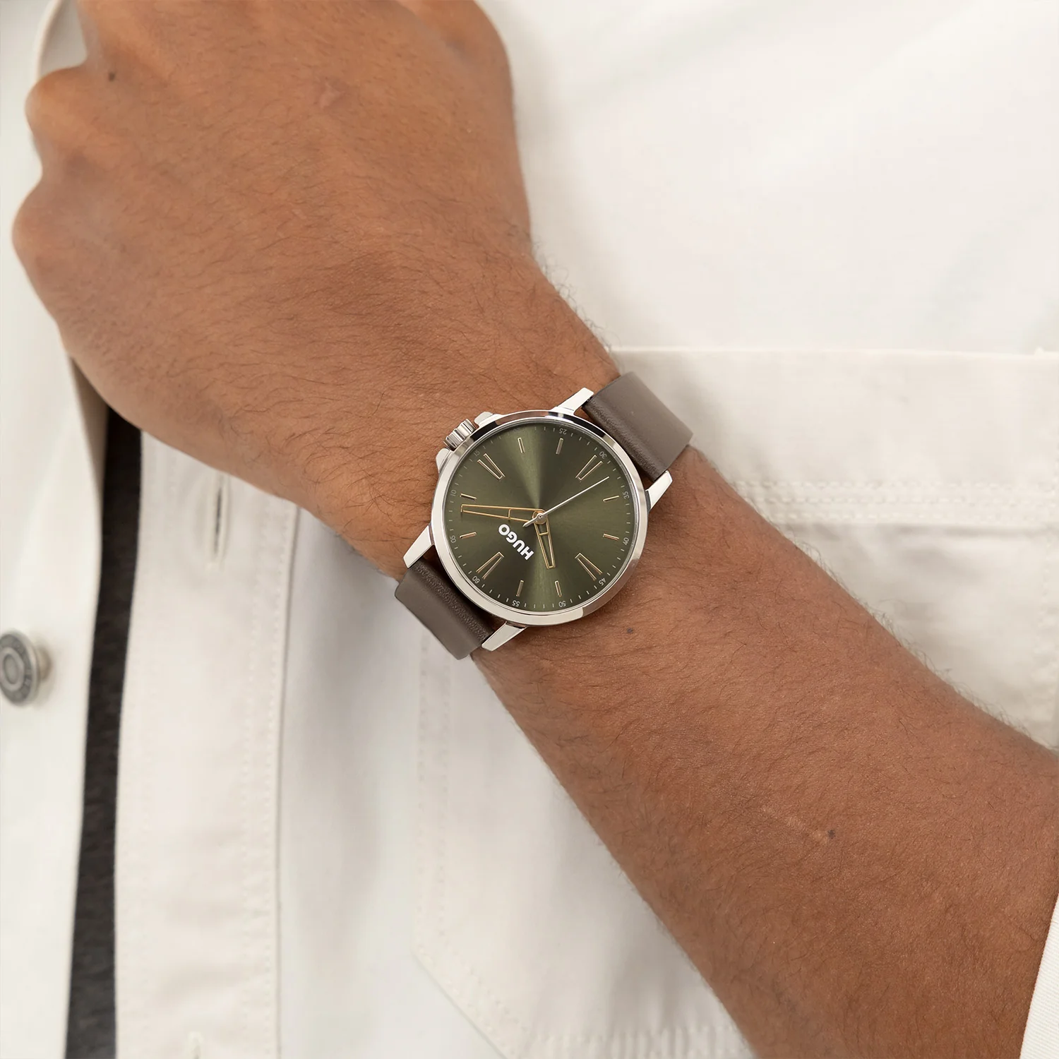 Hugo Boss #SMOOTH Silver Men's Watch HU1530418 - Image 2