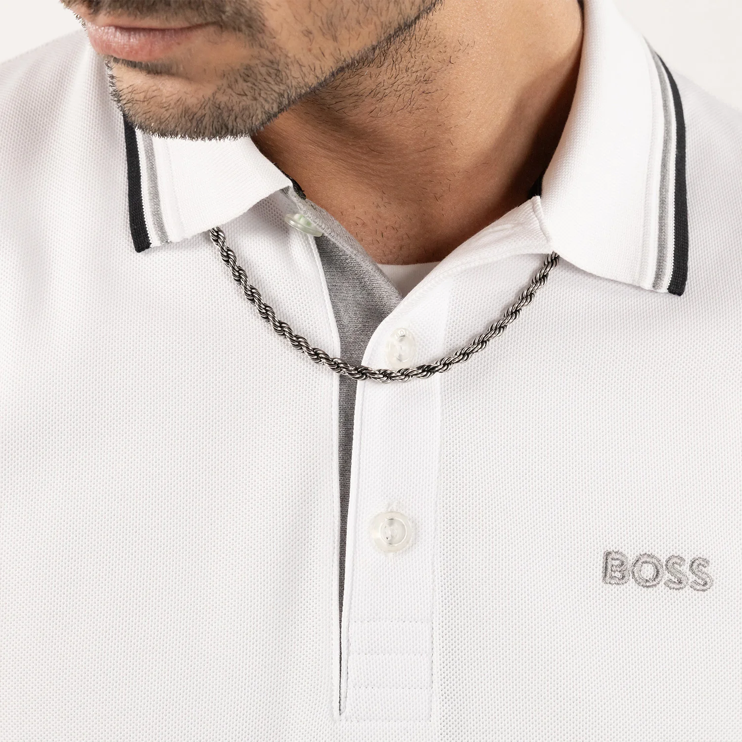Hugo Boss Stainless Steel Silver Men's Necklace HBJ1580839 - Image 2