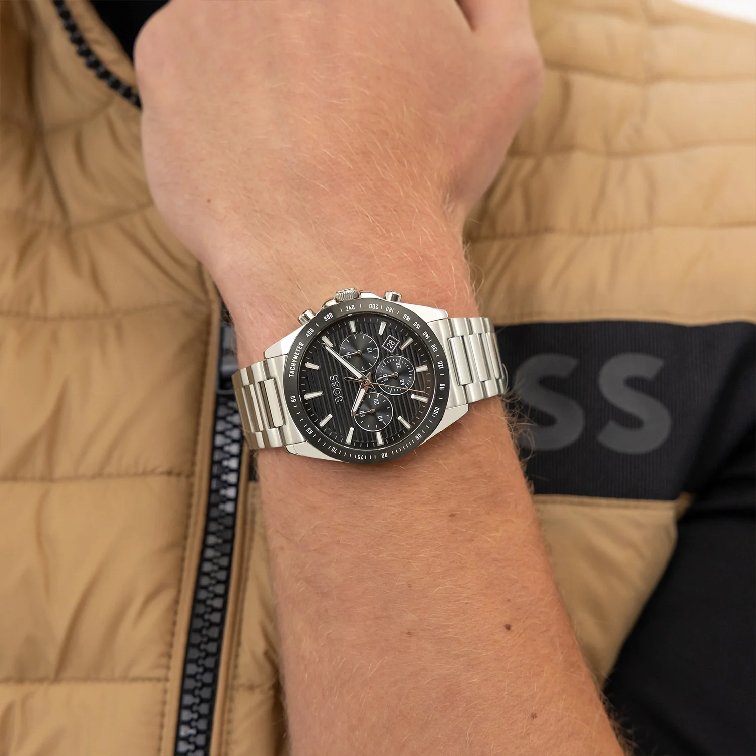 Hugo Boss Strike Chrono Silver Men's Watch HB1514290 - Image 3