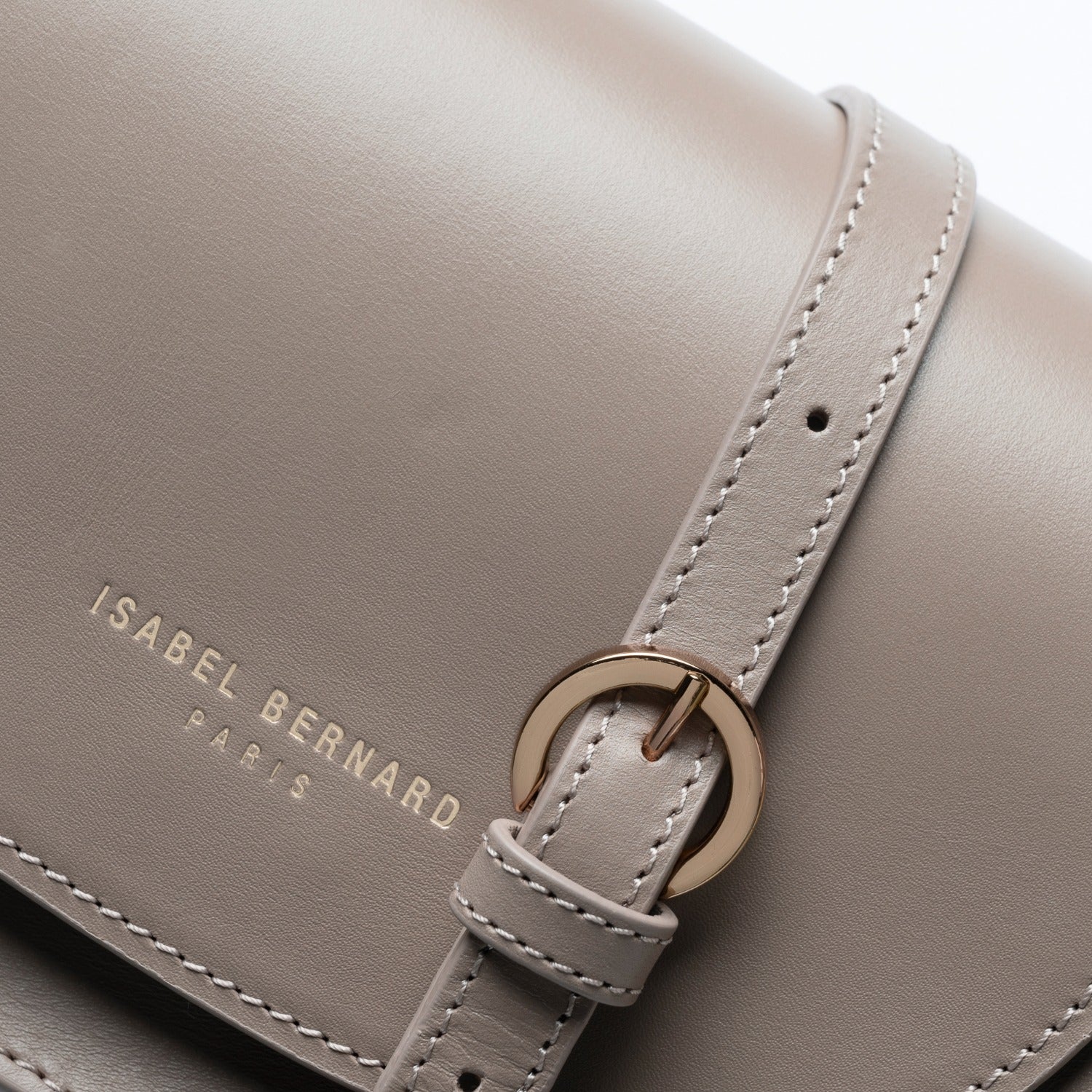 Montmartre Manon Taupe Vegetable Tanned Leather Crossbody Bag IB21116 - Image 7