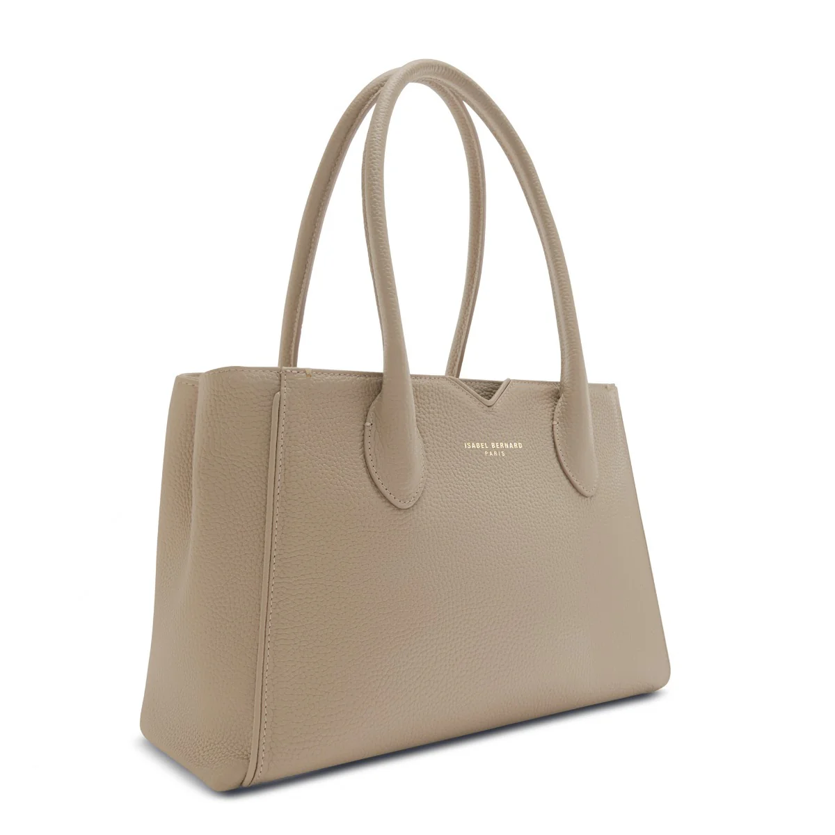 Isabel Bernard Honoré Cloe Midi Taupe Kalfsleren Handtas IB25082-078 - Image 4