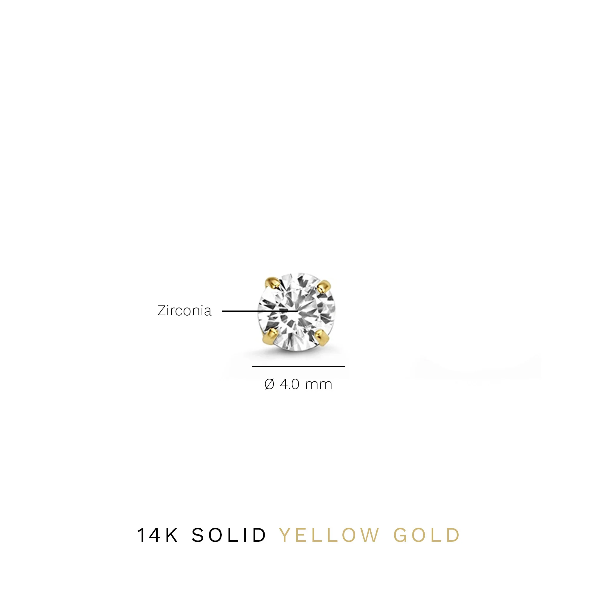 Isabel Bernard 14 Carat Golden Le Marais Lourdes Ear Studs IB360199 - Image 7