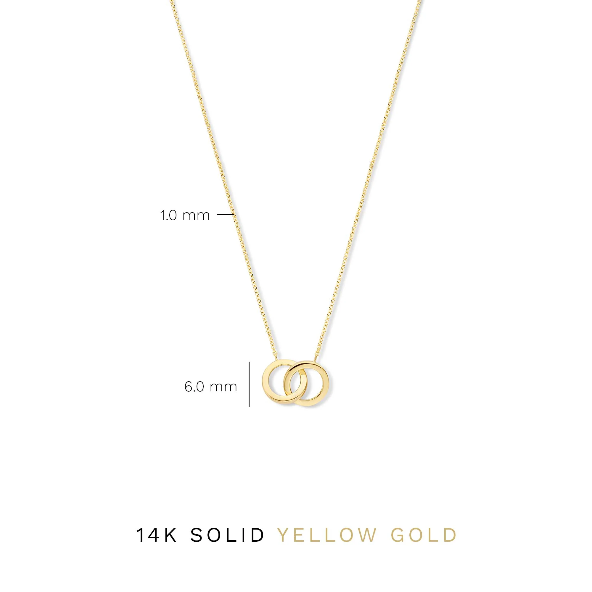 Isabel Bernard 14 Carat Golden Le Marais Zoé Necklace IB340131 (Length: 40.00-44.00 cm) - Image 9