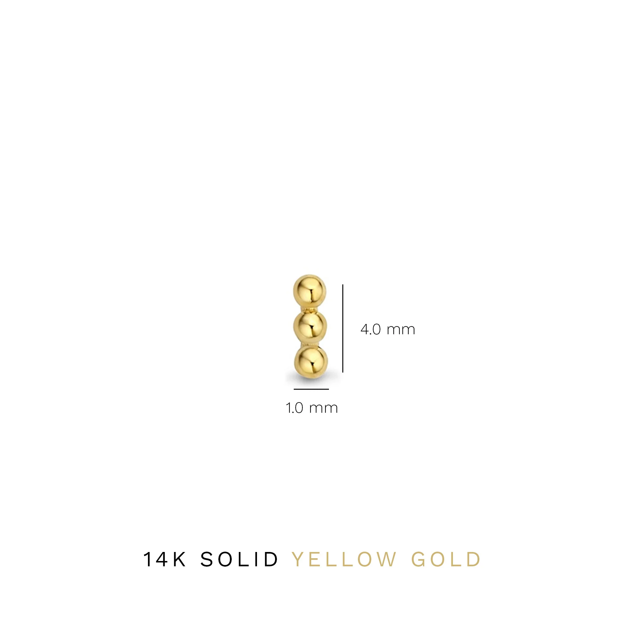 Isabel Bernard 14 Carat Golden Rivoli Claire Earstuds IB360193 - Image 5