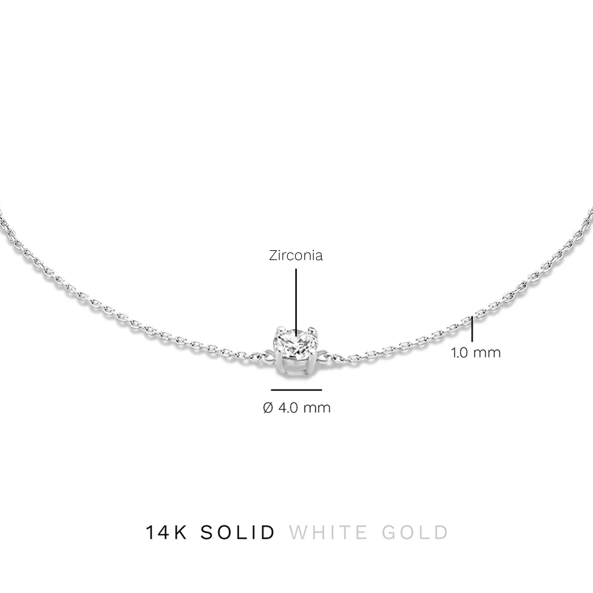 Isabel Bernard Saint Germain Faïs 14 Carat Whitegold Bracelet IB320105 (Length: 16.50-18.50 cm) - Image 6