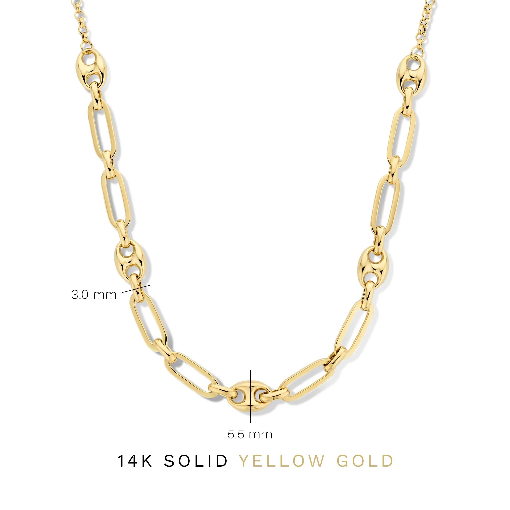 Isabel Bernard Aidee Demie 14 Carat Golden Necklace IB340117 - Image 8
