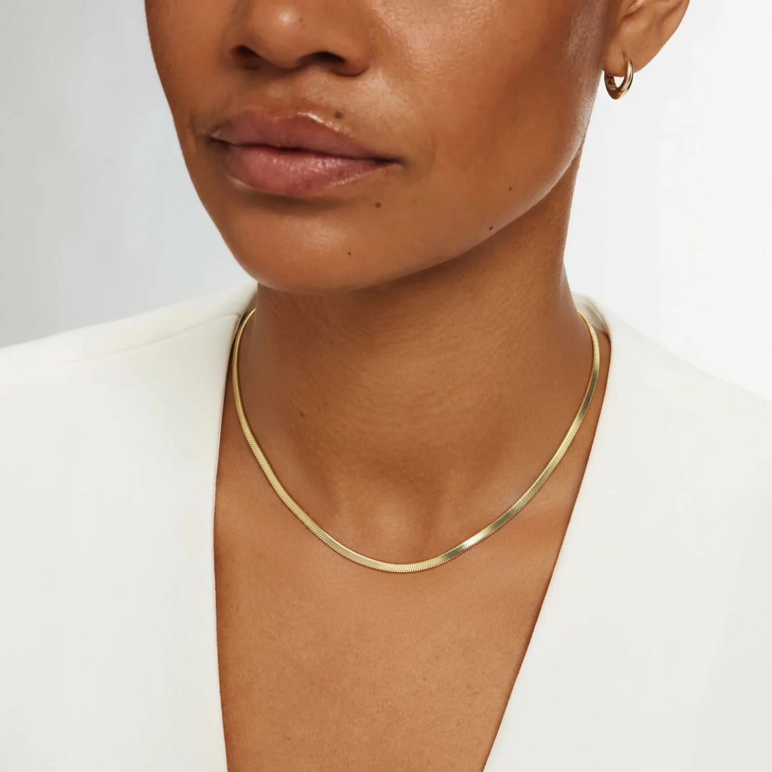 Isabel Bernard Aidee Leontine 14 Karat Gold Snake Necklace IB340176 - Image 2