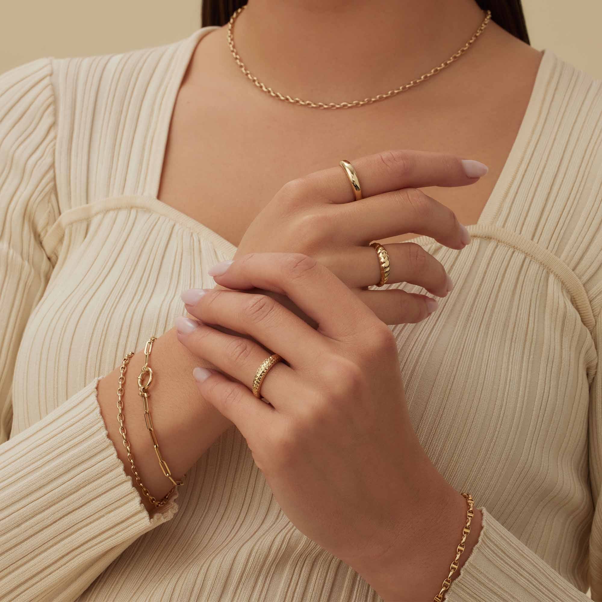 Isabel Bernard Aidee Odile 14 Carat Golden Chain bracelet IB320128 - Image 5