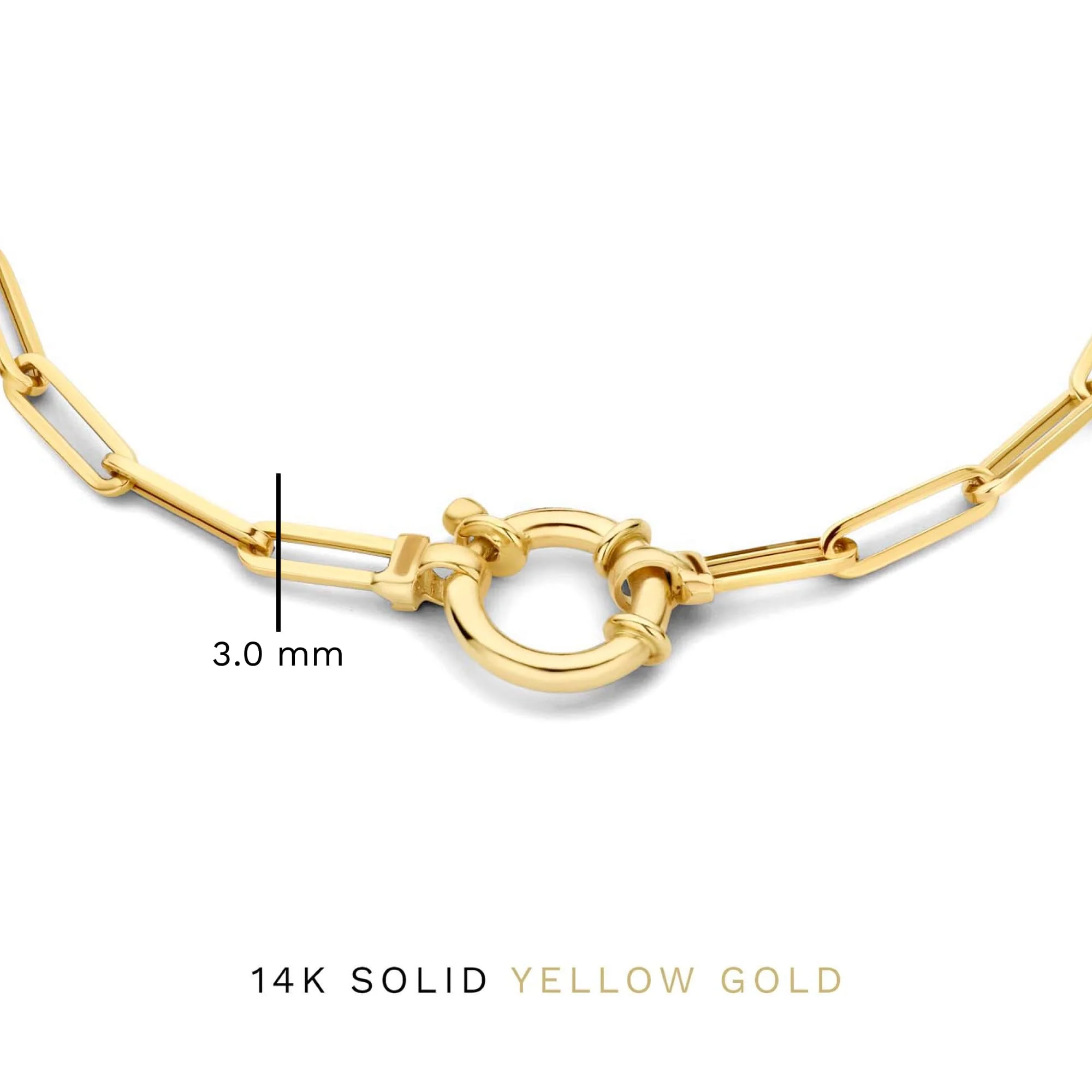 Isabel Bernard Aidee Odile 14 Carat Golden Chain bracelet IB320128 - Image 6