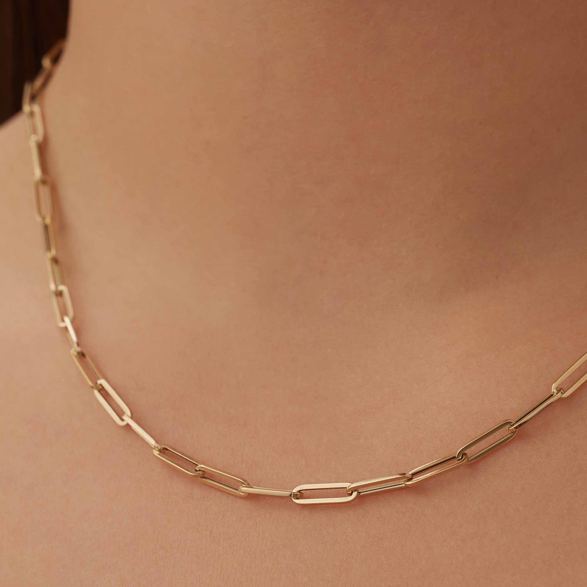 Isabel Bernard Aidee Odile 14 Carat Golden Schakel Necklace IB340160 - Image 4