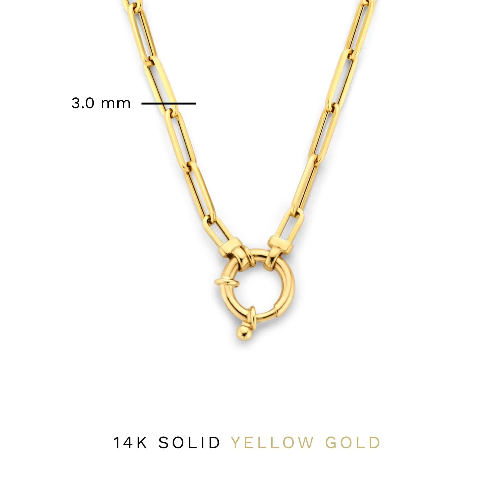 Isabel Bernard Aidee Odile 14 Carat Golden Schakel Necklace IB340160 - Image 8