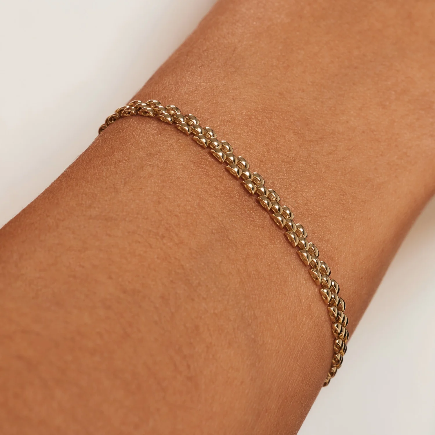 Isabel Bernard Aidee Rosine 14 Carat Golden Chain bracelet IB320137 - Image 2