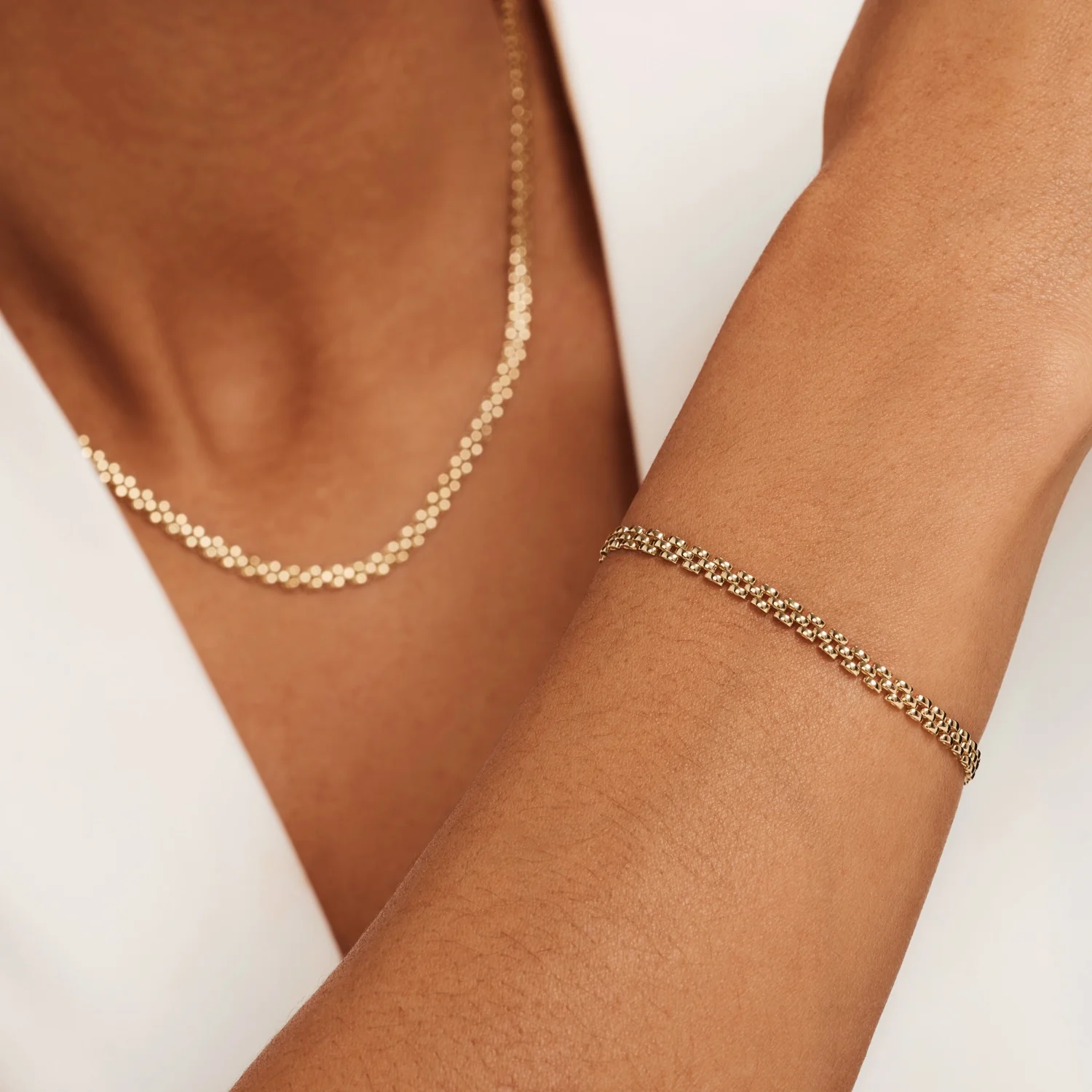 Isabel Bernard Aidee Rosine 14 Carat Golden Chain bracelet IB320137 - Image 3