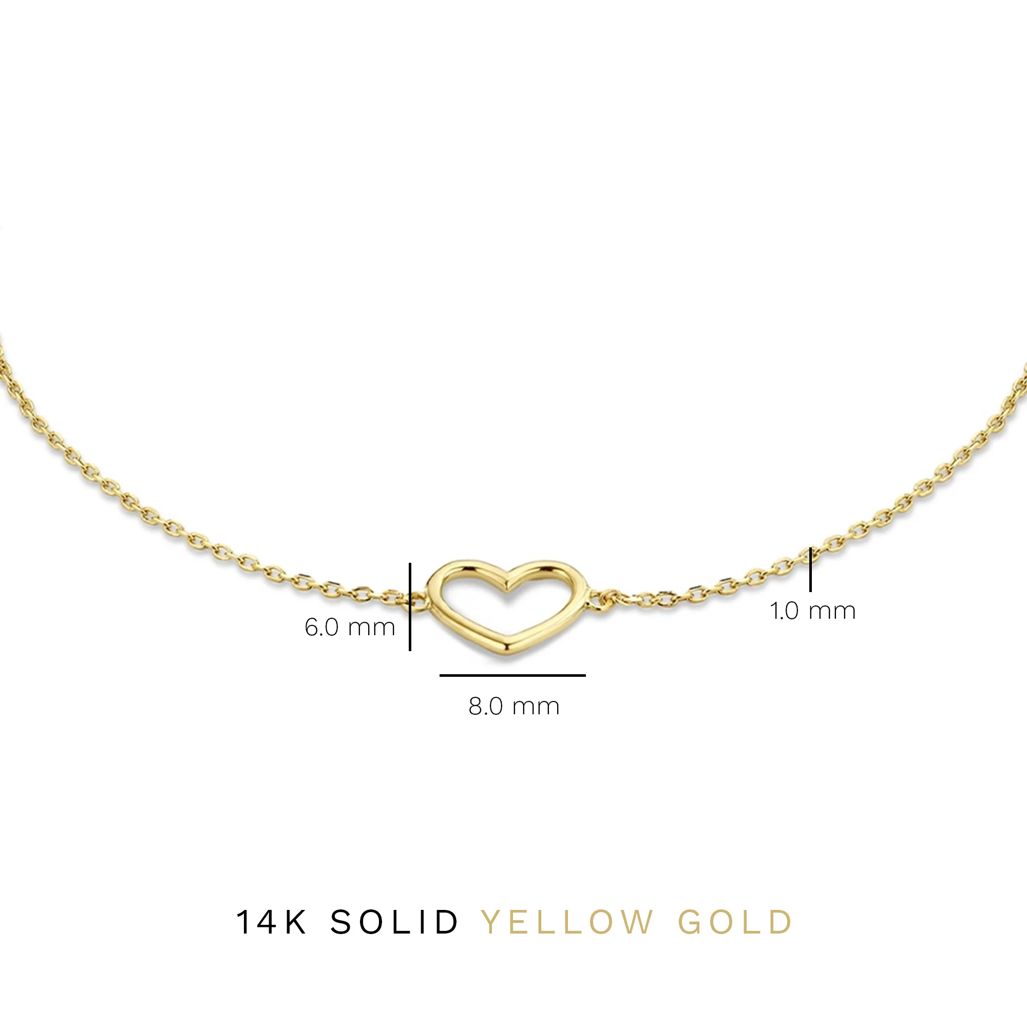 Isabel Bernard Belleville Amore 14 Carat Golden Bracelet IB4020134 (Length: 16.00-18.00 cm) - Image 7