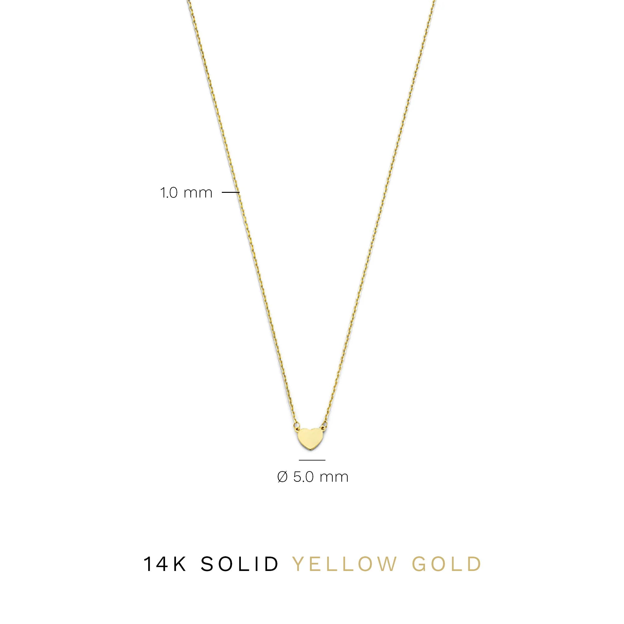 Isabel Bernard Belleville Amore 14 Carat Golden Necklace IB340089 - Image 9