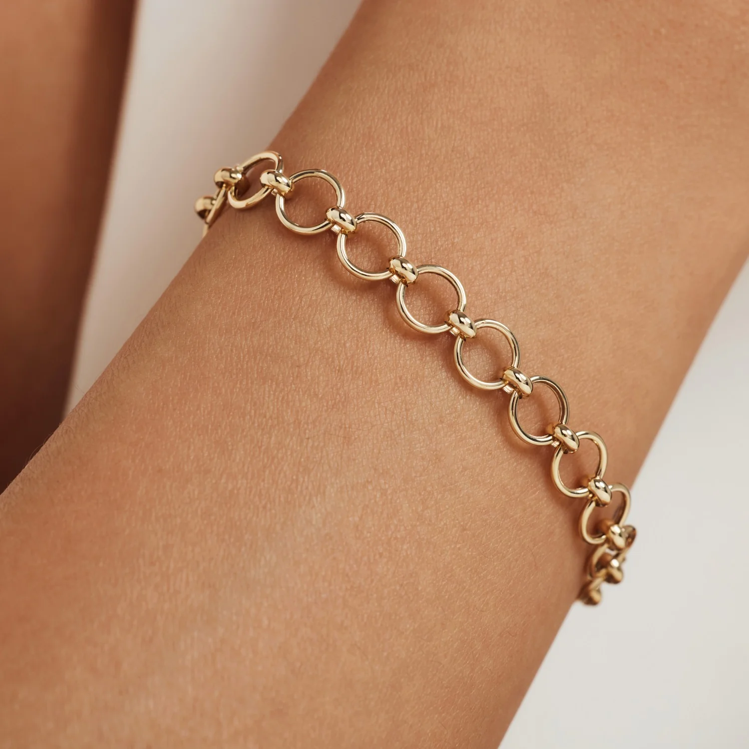 Isabel Bernard Belleville Axelle 14 Carat Golden Chain bracelet IB320136 - Image 2