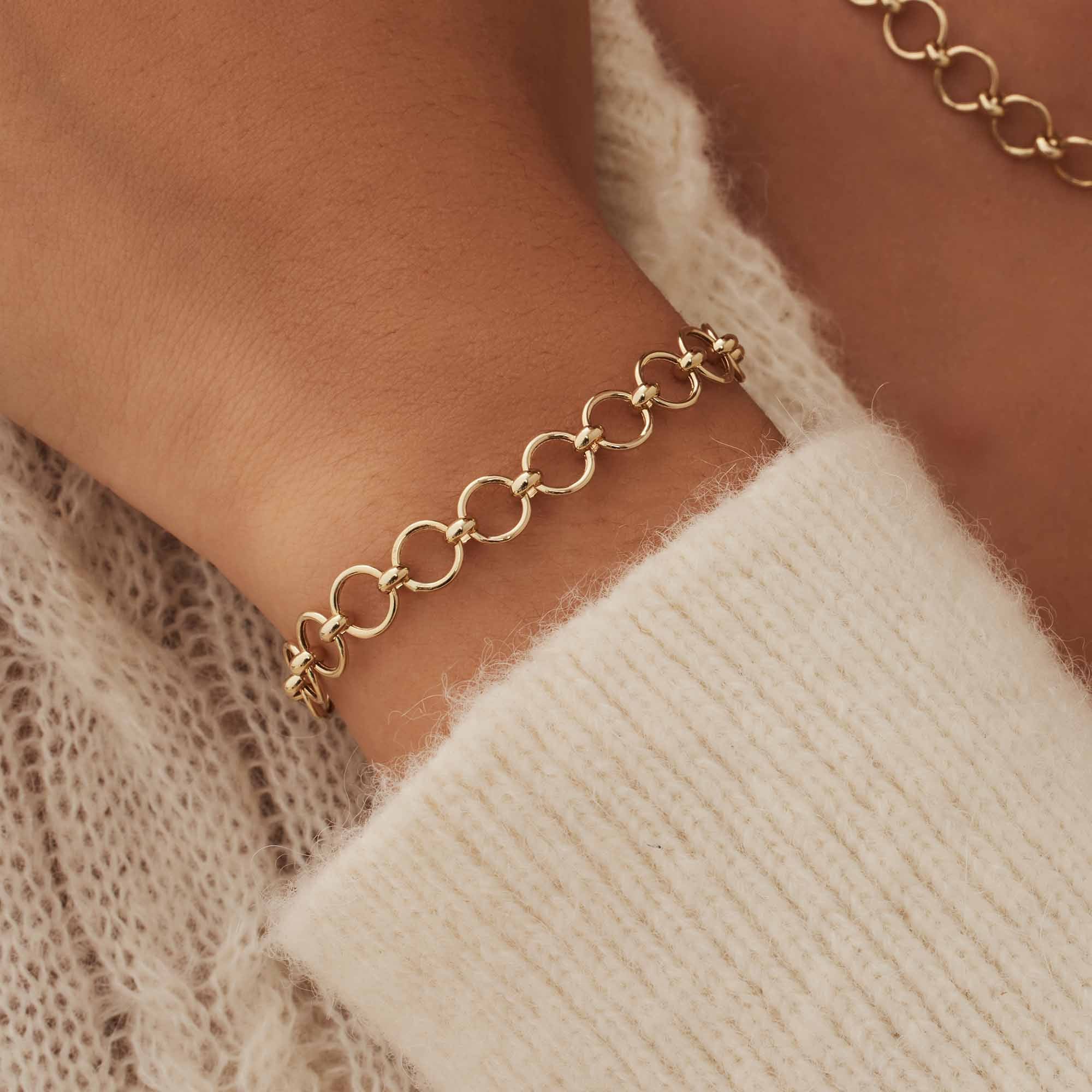 Isabel Bernard Belleville Axelle 14 Carat Golden Chain bracelet IB320136 - Image 3