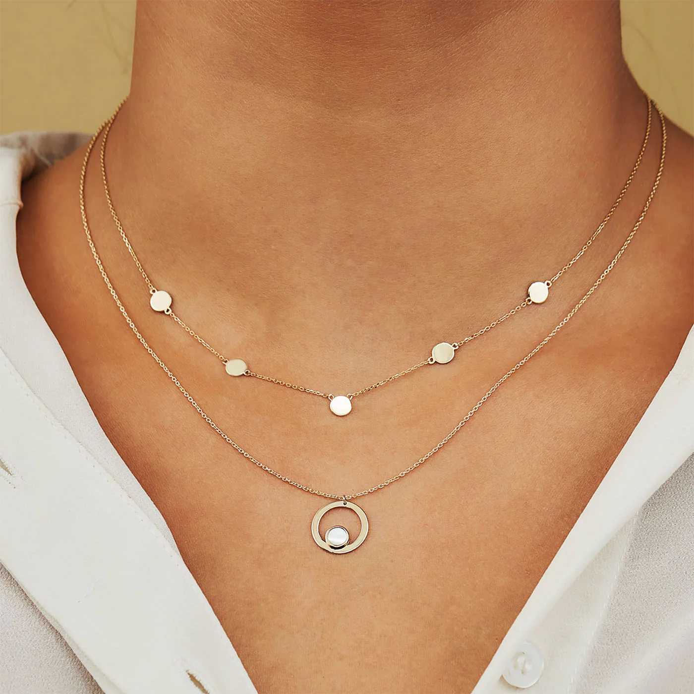 Isabel Bernard Belleville Nova 14 Carat Golden Necklace IB340029 (Length: 40.00-45.00 cm) - Image 2