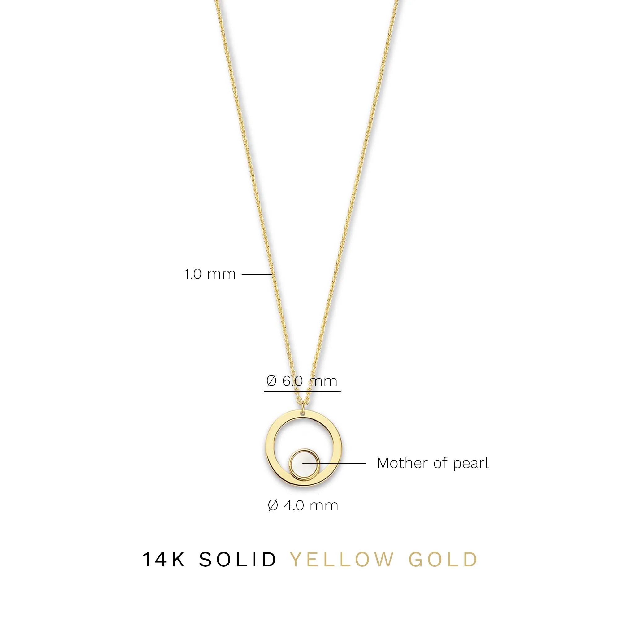 Isabel Bernard Belleville Nova 14 Carat Golden Necklace IB340029 (Length: 40.00-45.00 cm) - Image 9