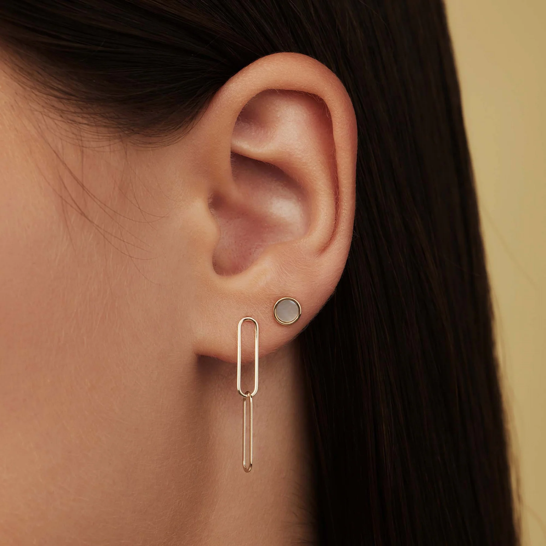 Isabel Bernard Cadeau d´Isabel 14 Carat Golden Earrings Set IB90126 - Image 2