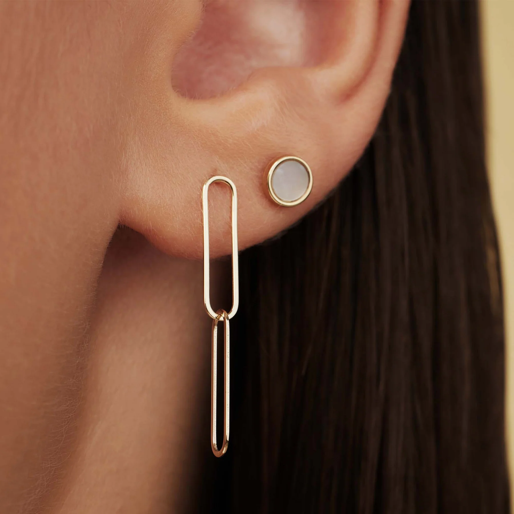 Isabel Bernard Cadeau d´Isabel 14 Carat Golden Earrings Set IB90126 - Image 3