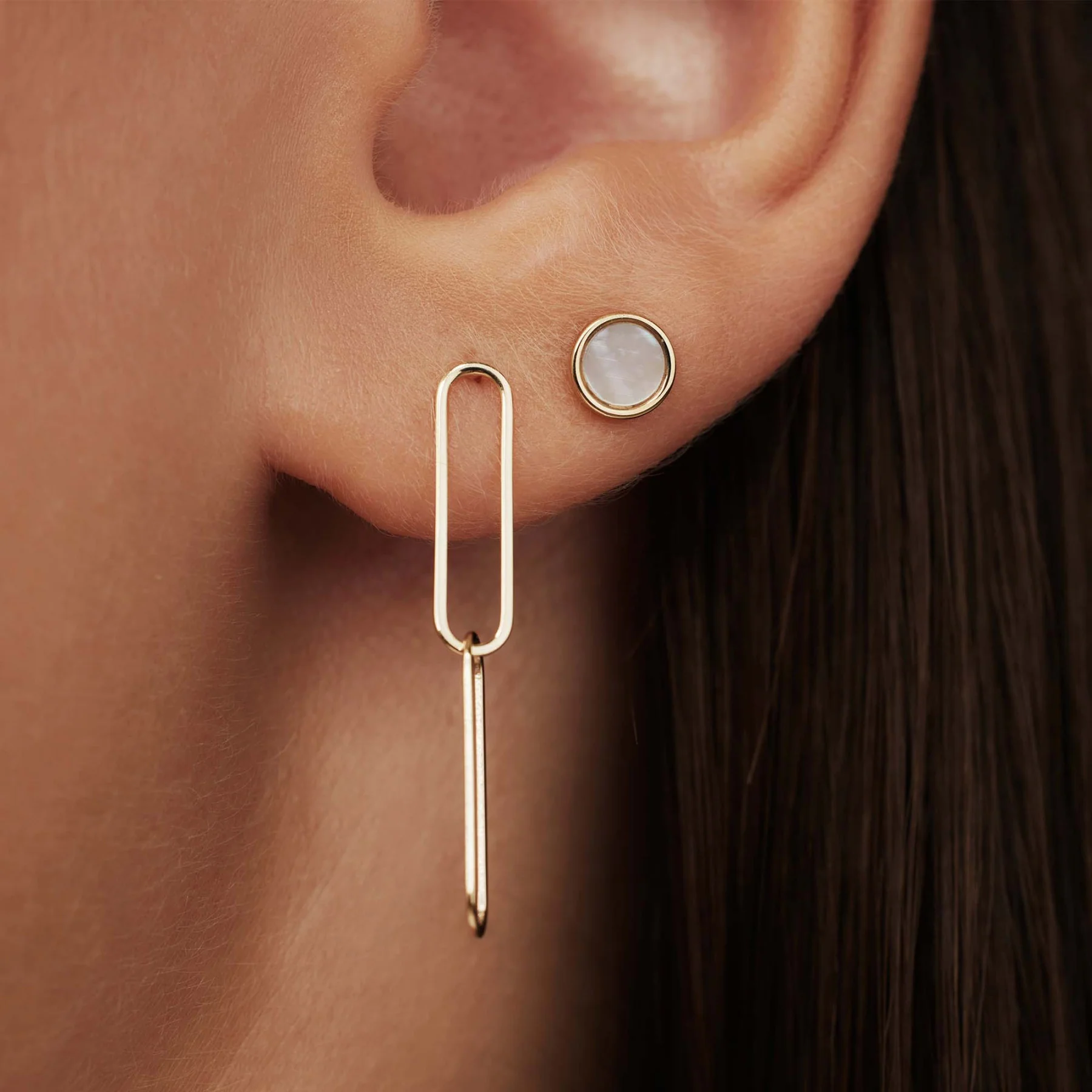 Isabel Bernard Cadeau d´Isabel 14 Carat Golden Earrings Set IB90126 - Image 4