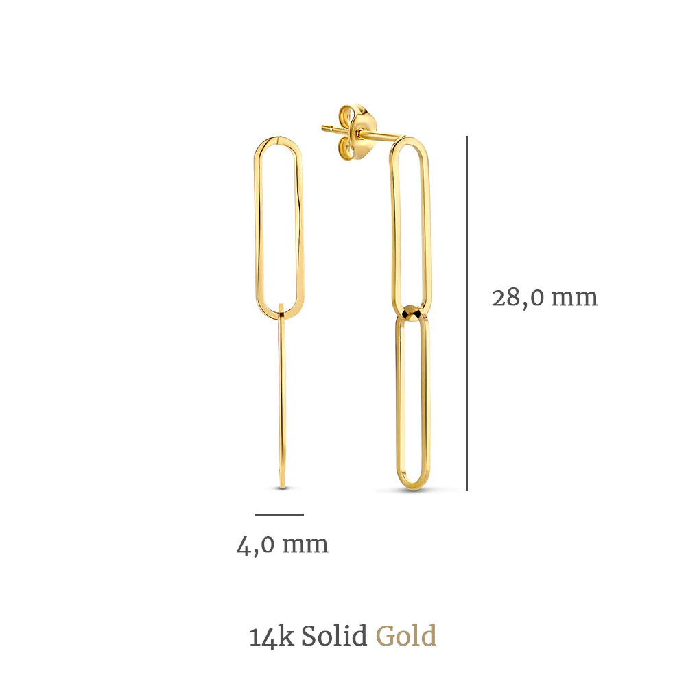 Isabel Bernard Cadeau d´Isabel 14 Carat Golden Earrings Set IB90126 - Image 8