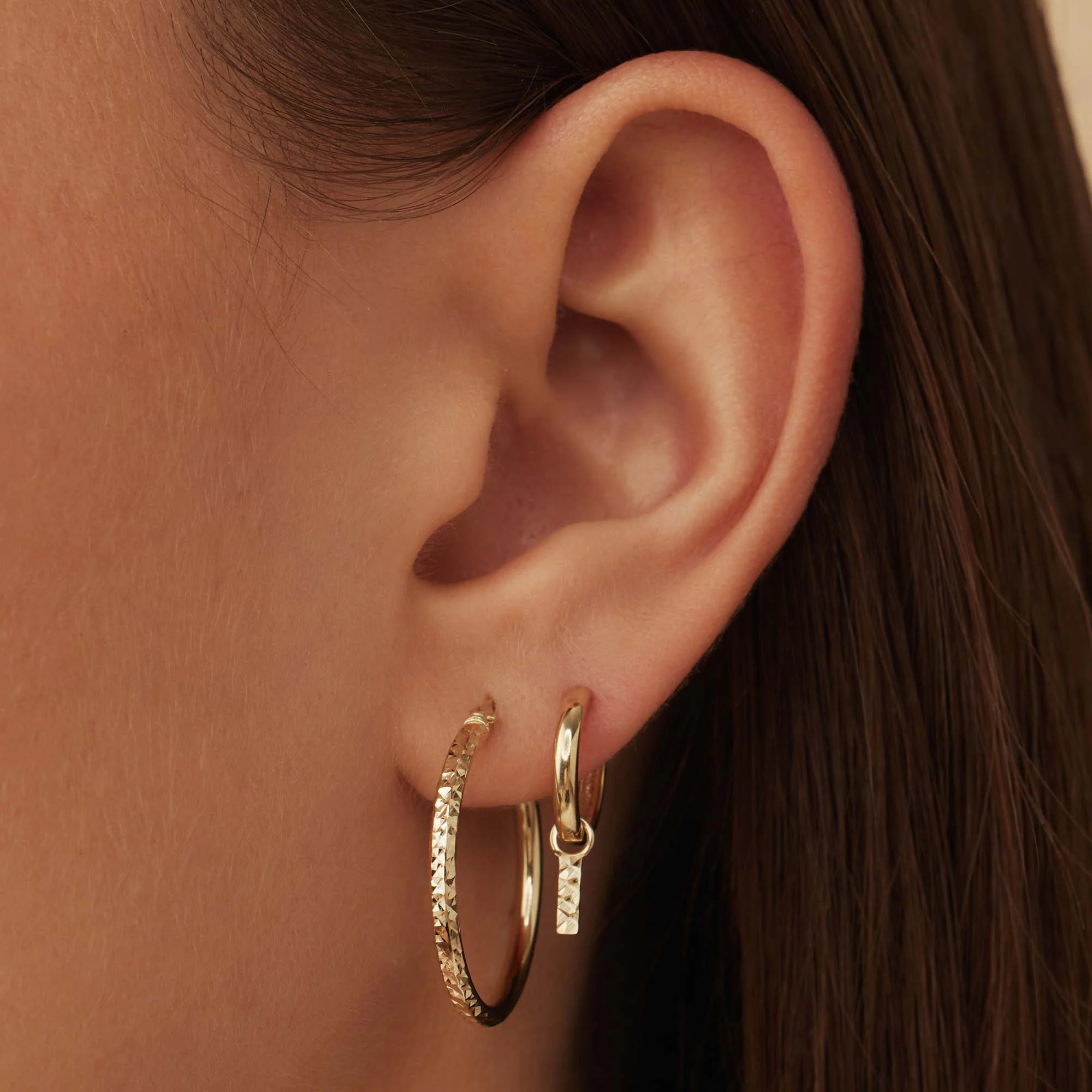 Isabel Bernard Cadeau d´Isabel 14 Carat Golden Earrings Set IB90133 - Image 2