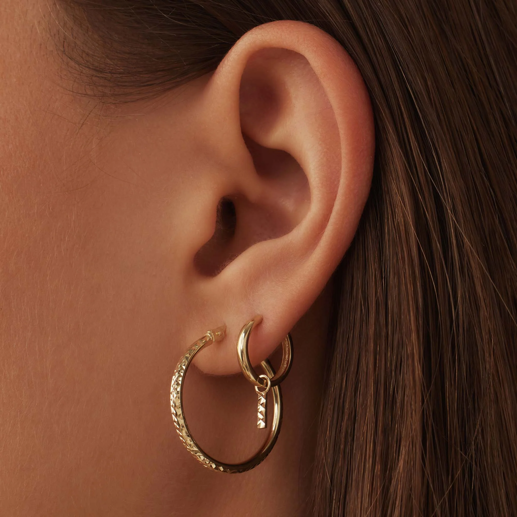 Isabel Bernard Cadeau d´Isabel 14 Carat Golden Earrings Set IB90133 - Image 3