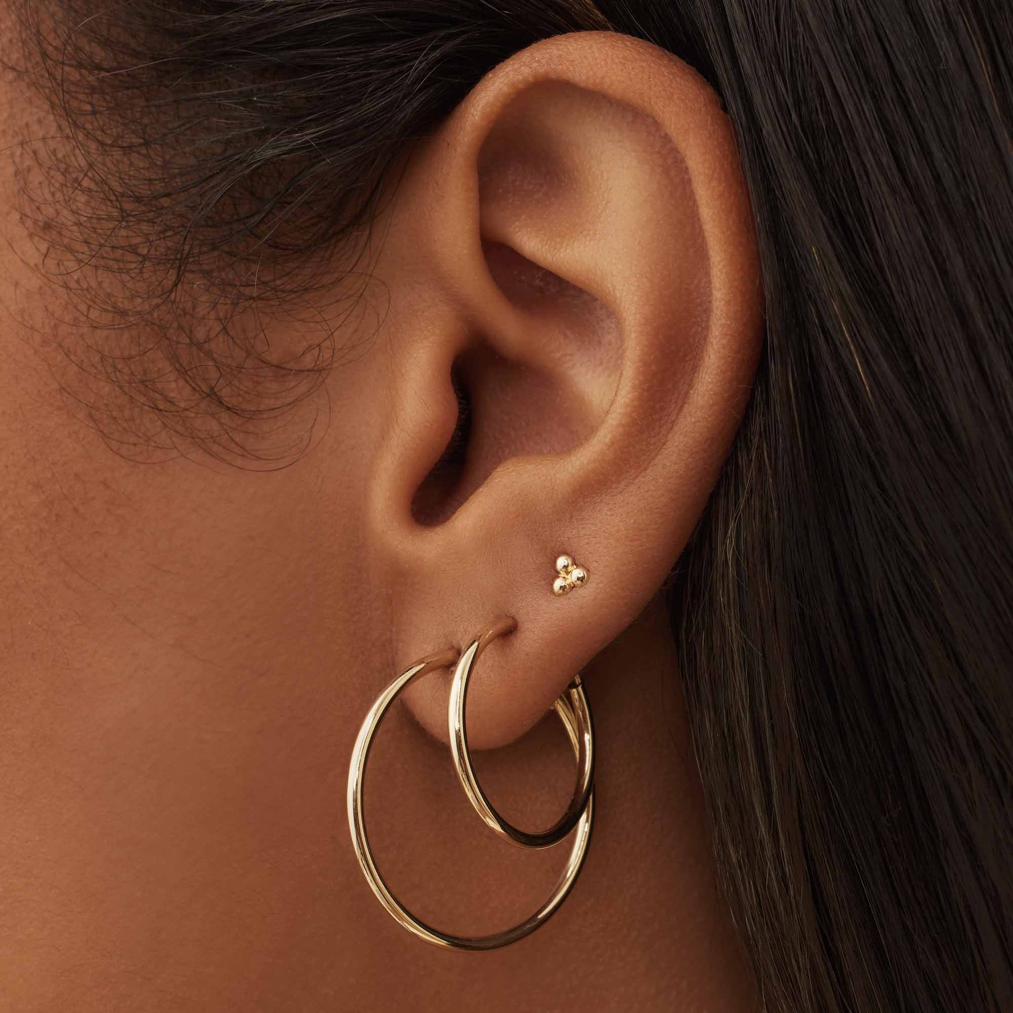 Isabel Bernard Cadeau d'Isabel 14 Carat Golden Earrings set IB90075 - Image 2
