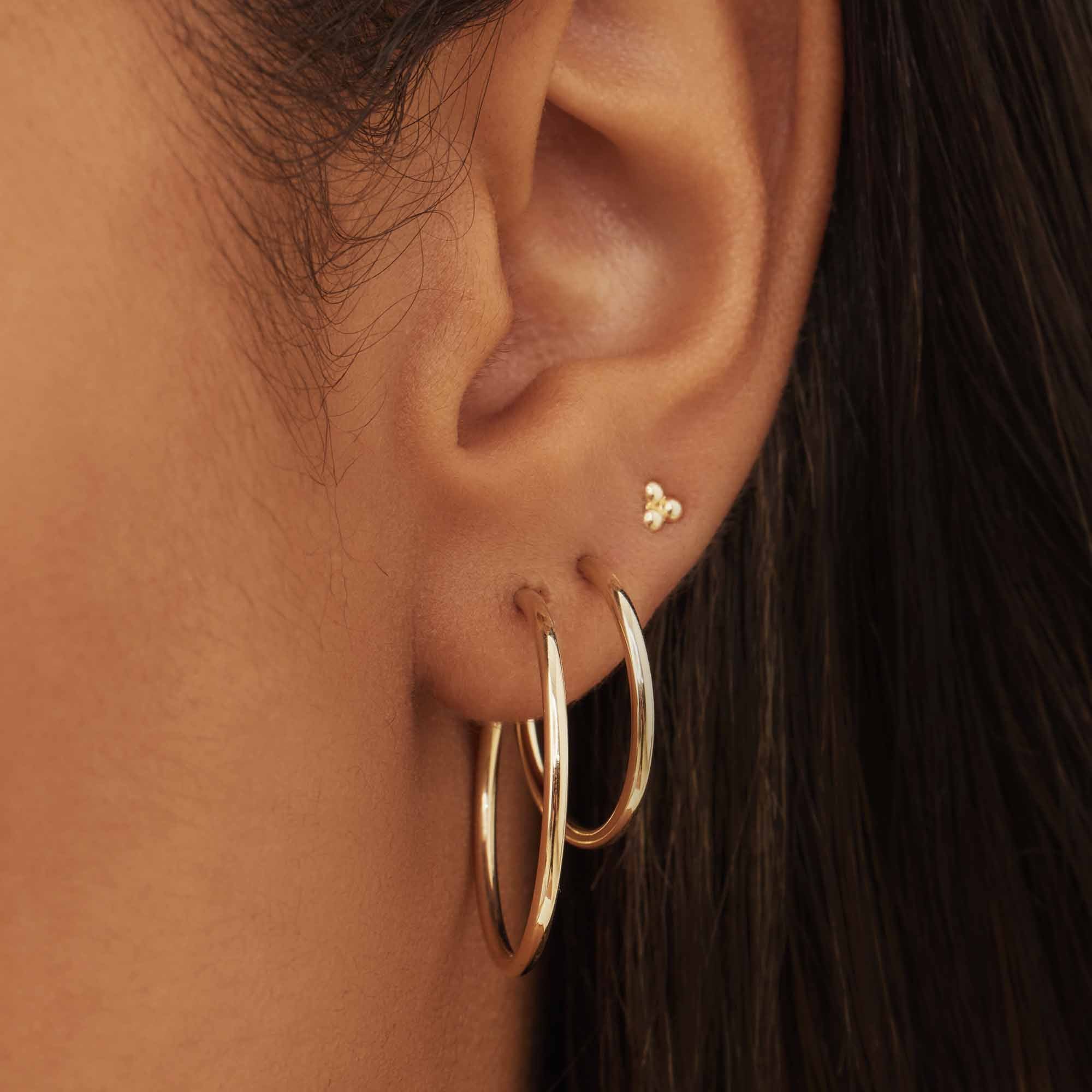 Isabel Bernard Cadeau d'Isabel 14 Carat Golden Earrings set IB90075 - Image 3