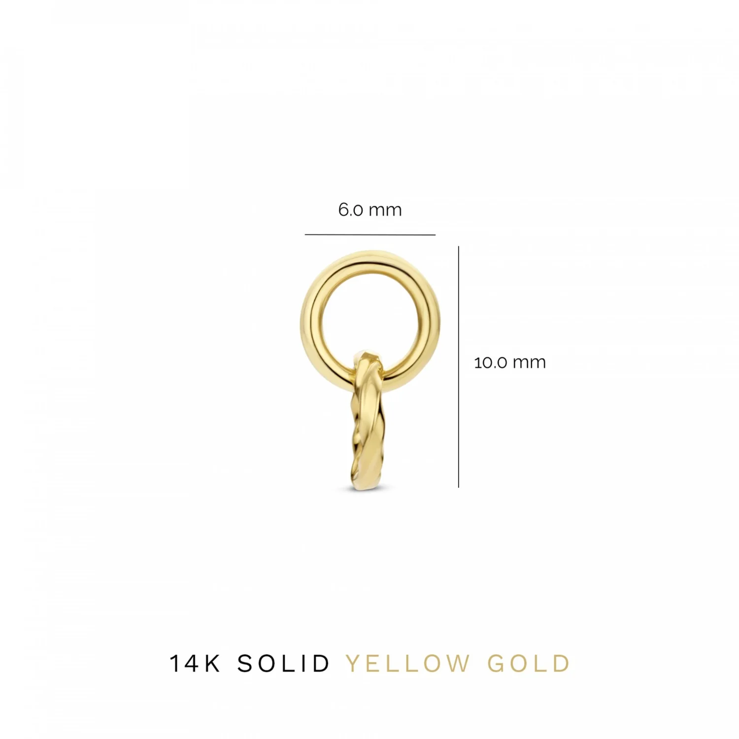Isabel Bernard Cadeau D'Isabel 14 Carat Golden Earrings Set IB90146 - Image 6