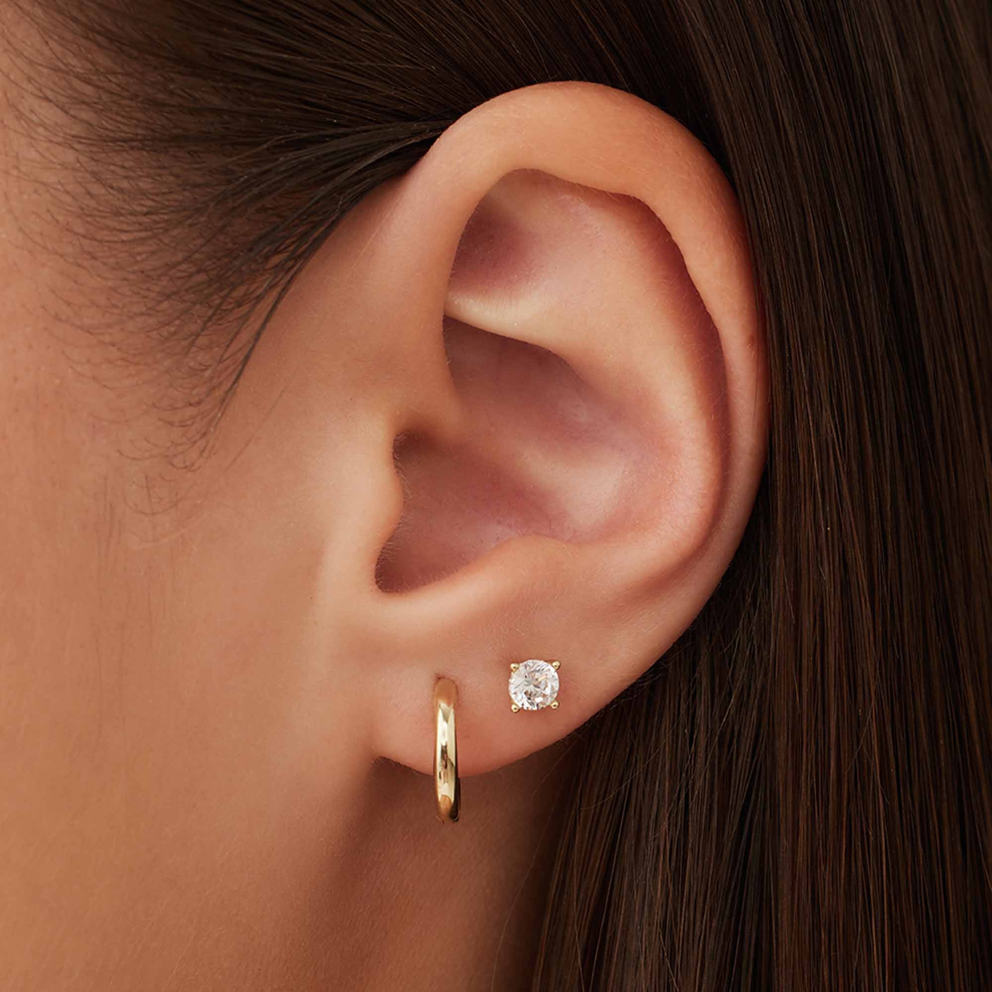 Isabel Bernard Cadeau d'Isabel 14 Carat Golden Earrings Set IB90151 - Image 2