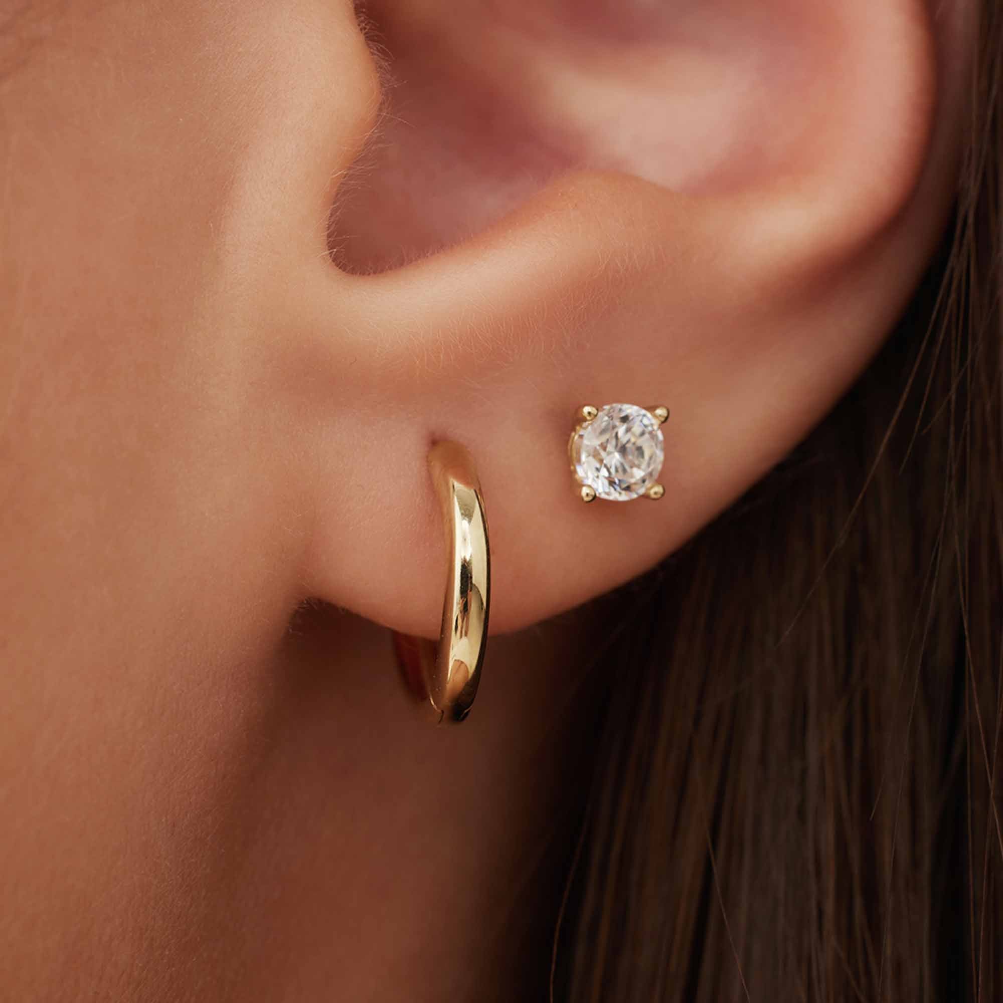 Isabel Bernard Cadeau d'Isabel 14 Carat Golden Earrings Set IB90151 - Image 3