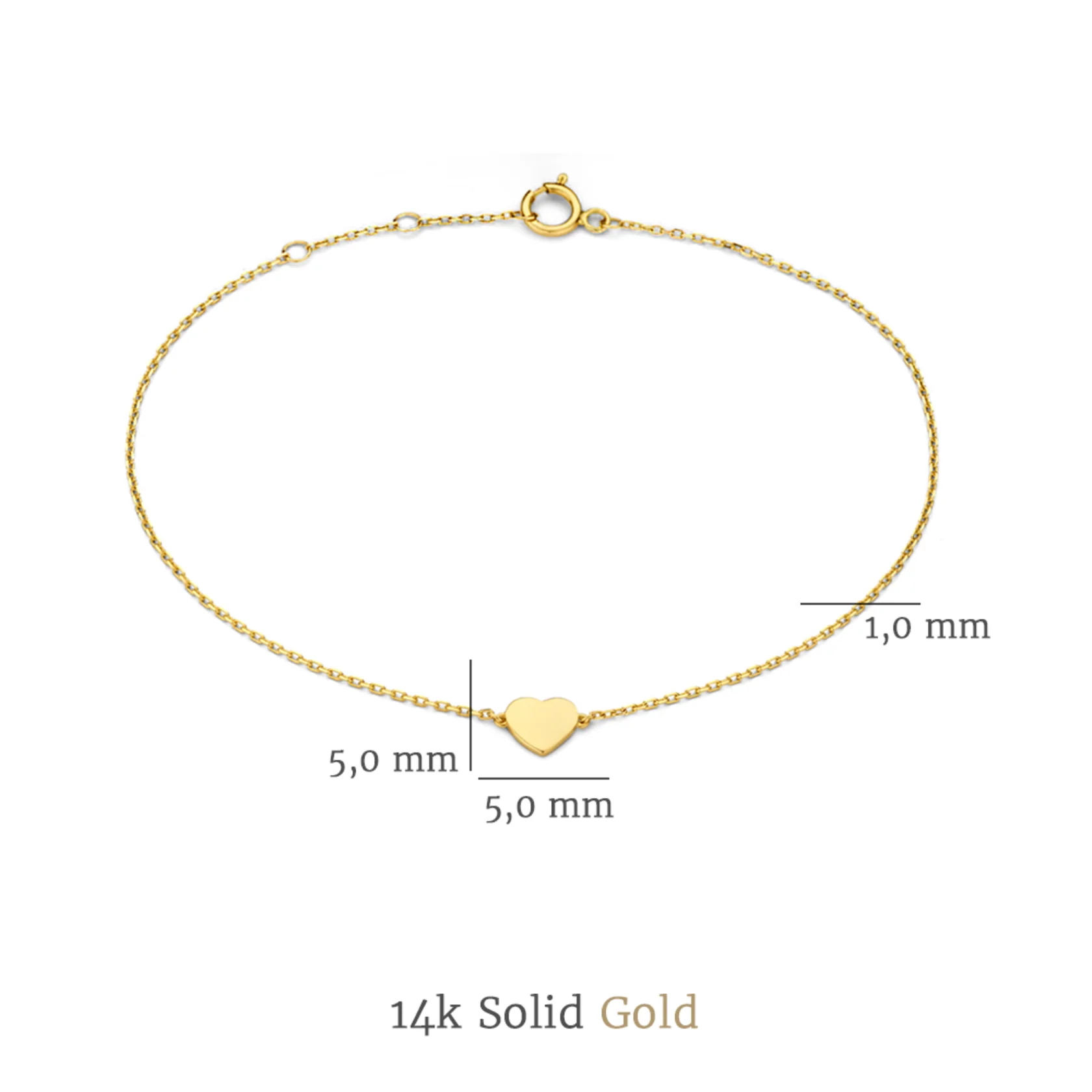 Isabel Bernard Cadeau d'Isabel 14 Carat Golden Necklace and Bracelet giftset IB90062 - Image 10