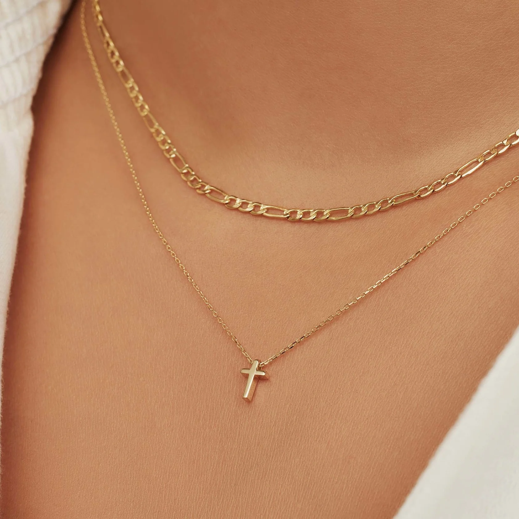 Isabel Bernard Cadeau d'Isabel 14 Carat Golden Necklace and Bracelet Giftset IB90091 - Image 4