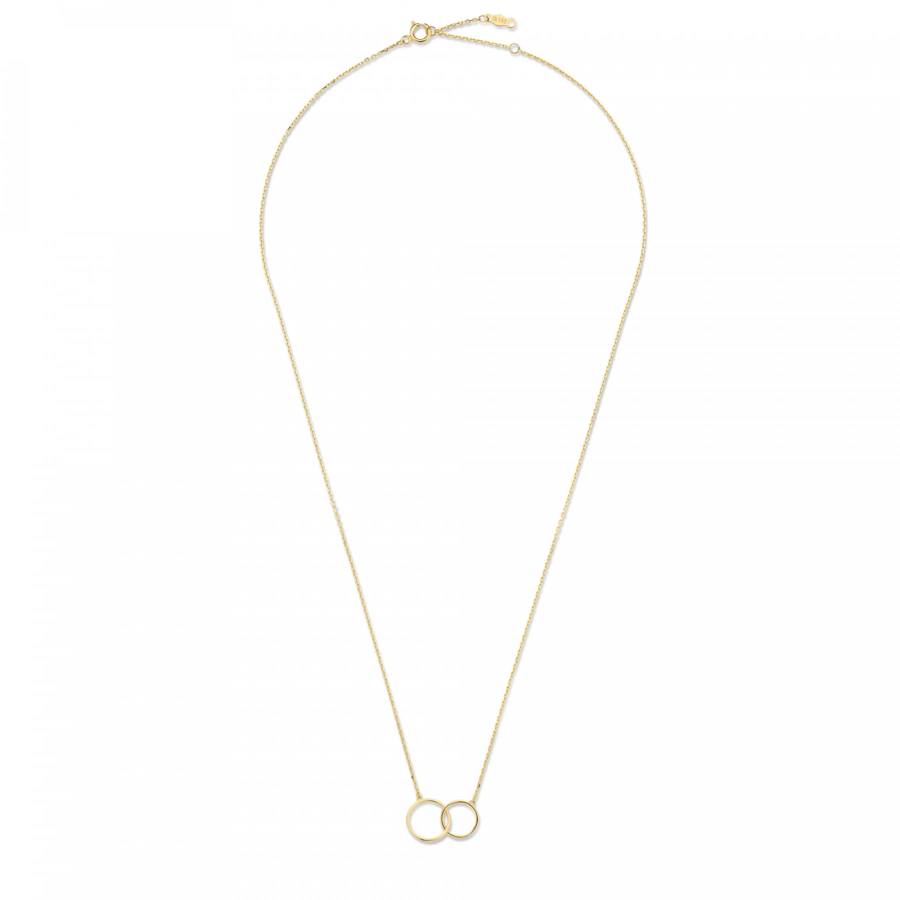 Isabel Bernard Cadeau d'Isabel 14 Carat Golden Necklace and Bracelet Giftset IB90130 - Image 6