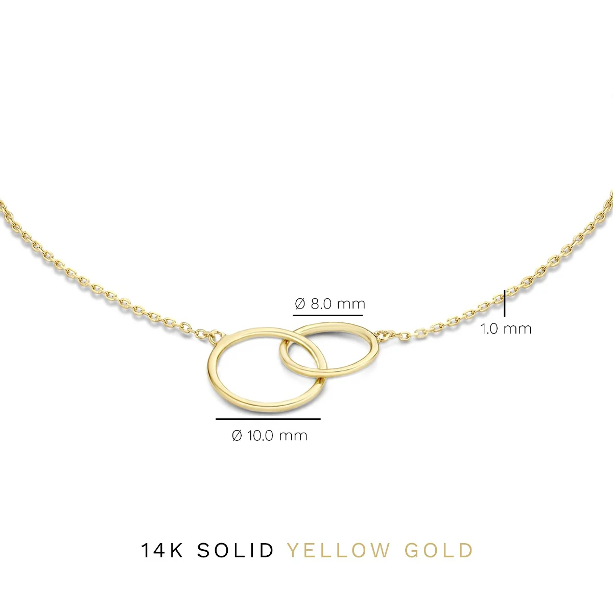 Isabel Bernard Cadeau d'Isabel 14 Carat Golden Necklace and Bracelet Giftset IB90130 - Image 9