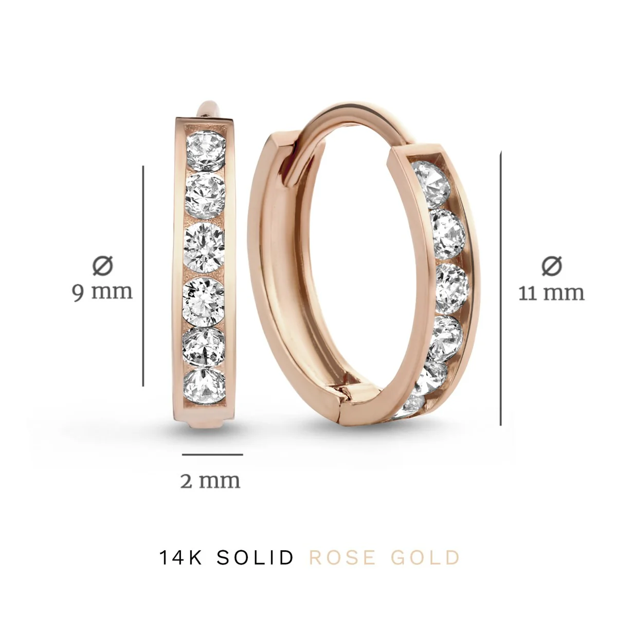 Isabel Bernard Cadeau d'Isabel 14 Carat Rosegold Earparty giftset IB90055 - Image 6
