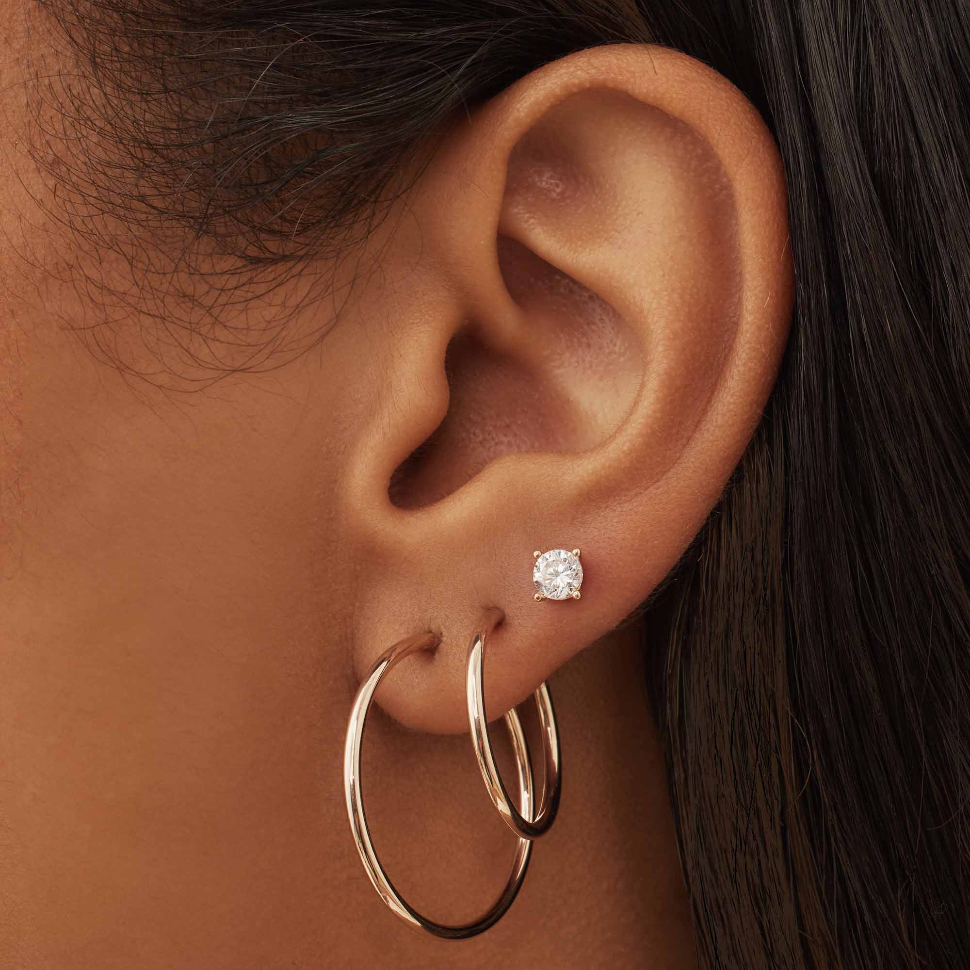 Isabel Bernard Cadeau d'Isabel 14 Carat Rosegold Earrings Set IB90077 - Image 2
