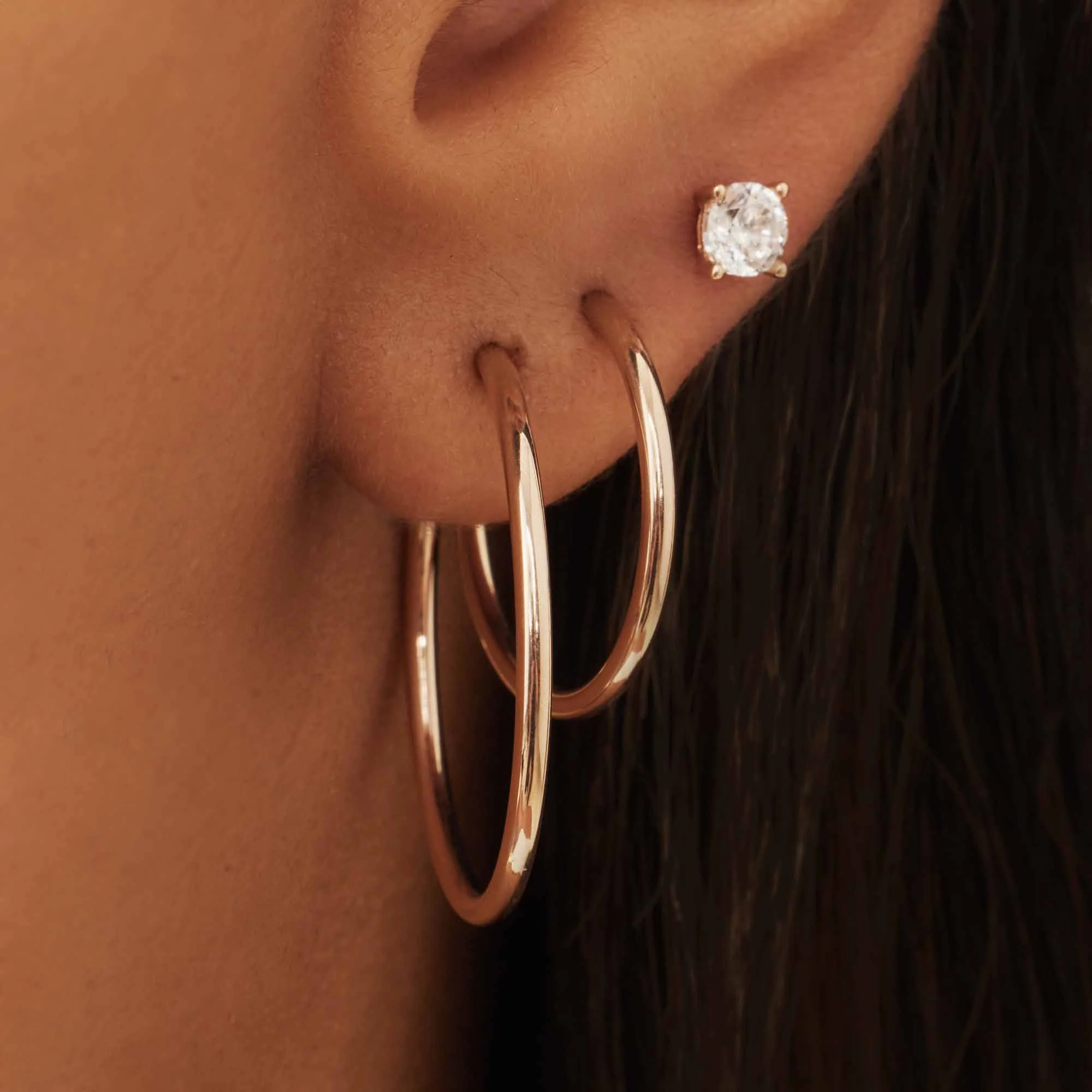 Isabel Bernard Cadeau d'Isabel 14 Carat Rosegold Earrings Set IB90077 - Image 3