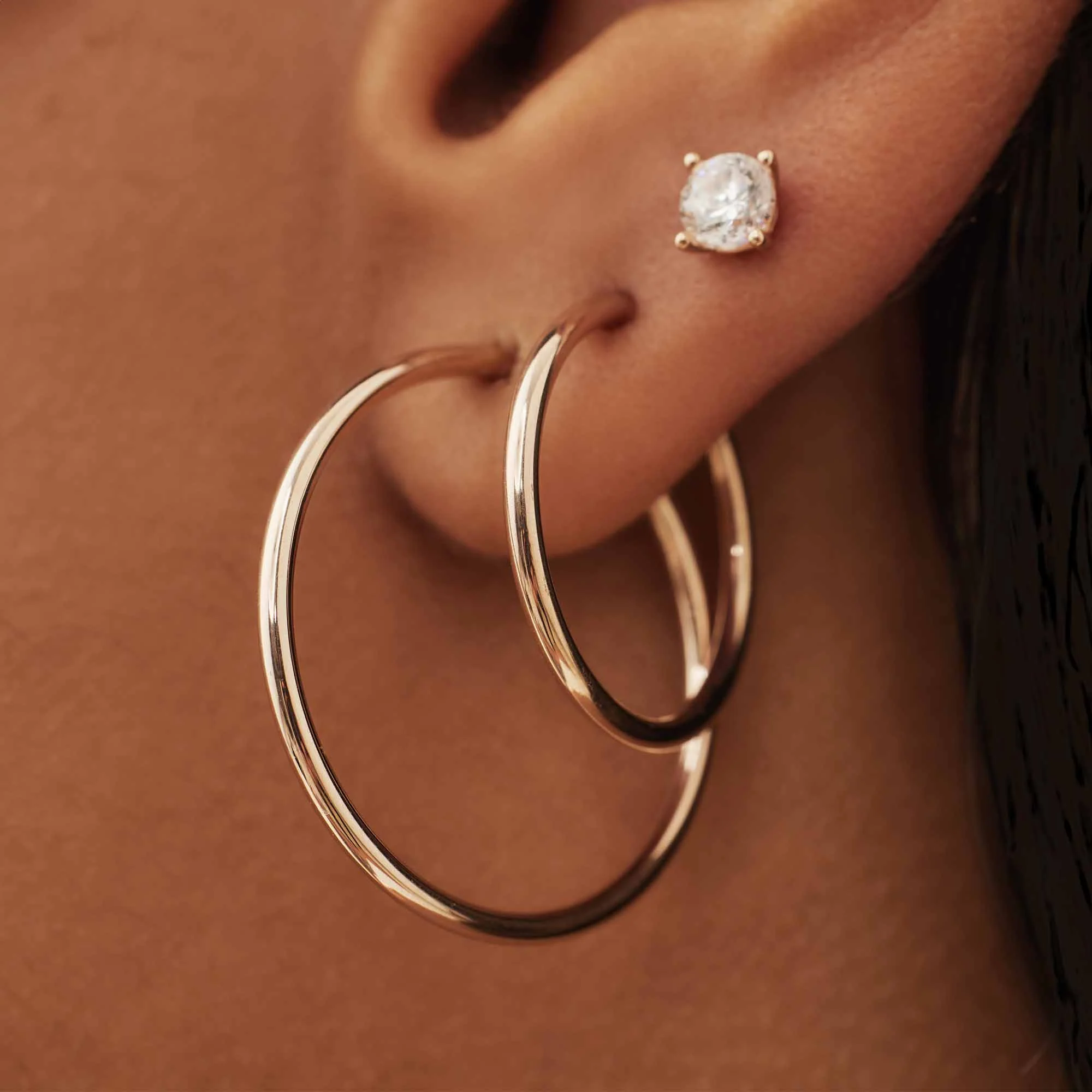 Isabel Bernard Cadeau d'Isabel 14 Carat Rosegold Earrings Set IB90077 - Image 4