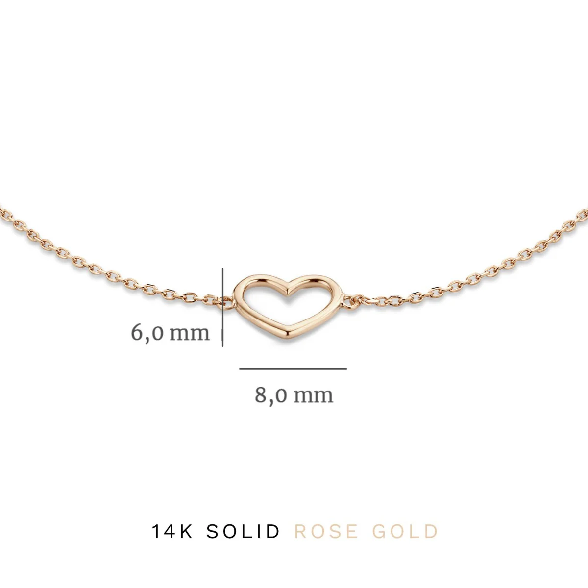 Isabel Bernard Cadeau d'Isabel 14 Carat Rosegold Necklace and Bracelet giftset IB90060 - Image 9