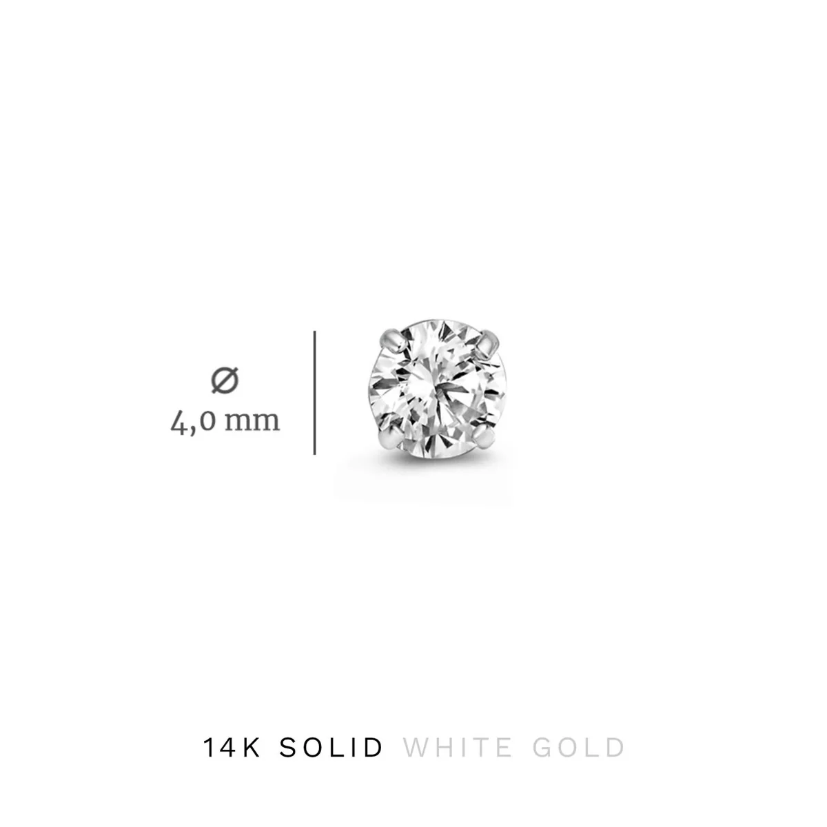 Isabel Bernard Cadeau d'Isabel 14 Carat Whitegold Earparty giftset IB90056 - Image 6
